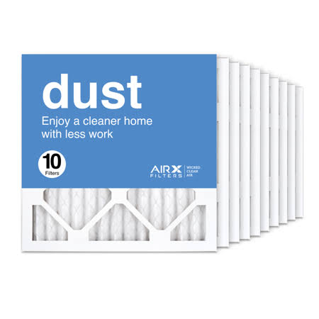 AIRx Filters 14x14x1 Air Filter MERV 8 Pleated HVAC AC Furnace Air Filter, Dust 10-Pack Made in The USA