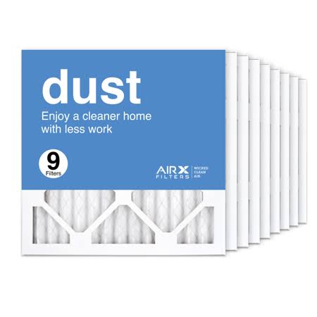 AIRx Filters 14x14x1 Air Filter MERV 8 Pleated HVAC AC Furnace Air Filter, Dust 9-Pack Made in The USA