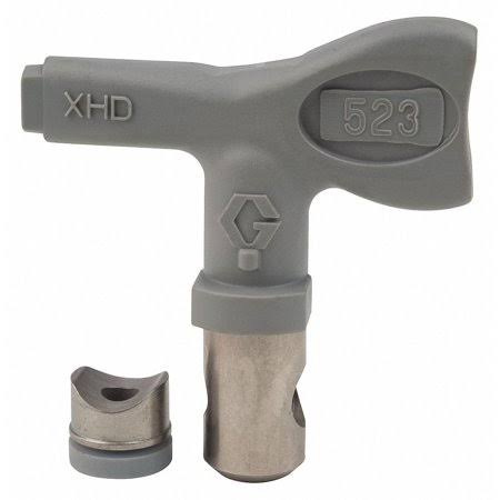 Graco 0.023 inch Tip Size Airless Spray Gun Tip, 10 inch to 12 inch Pattern size, 7/8 inch Thread Size - XHD523