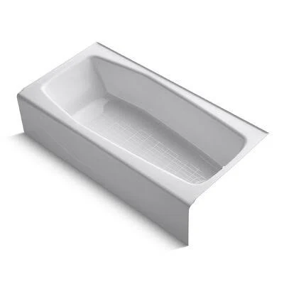 Kohler K-715-0 Villager 60x22 x 30x22 Alcove Soaking Bathtub Color: White, Drain Location: Left