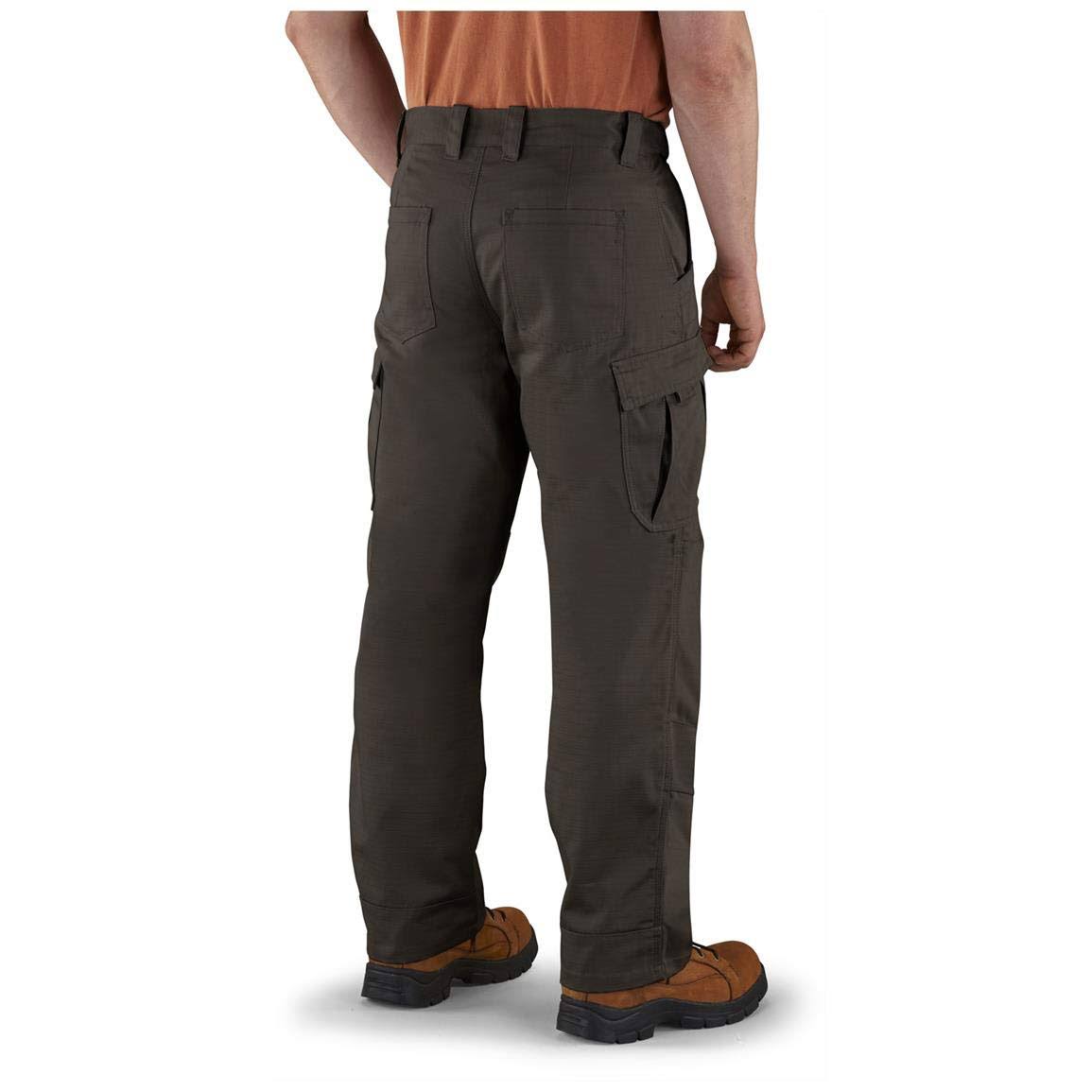 Guide Gear Men&s Ripstop Cargo Work Pants, Size: W40 L30, Dark Coffee