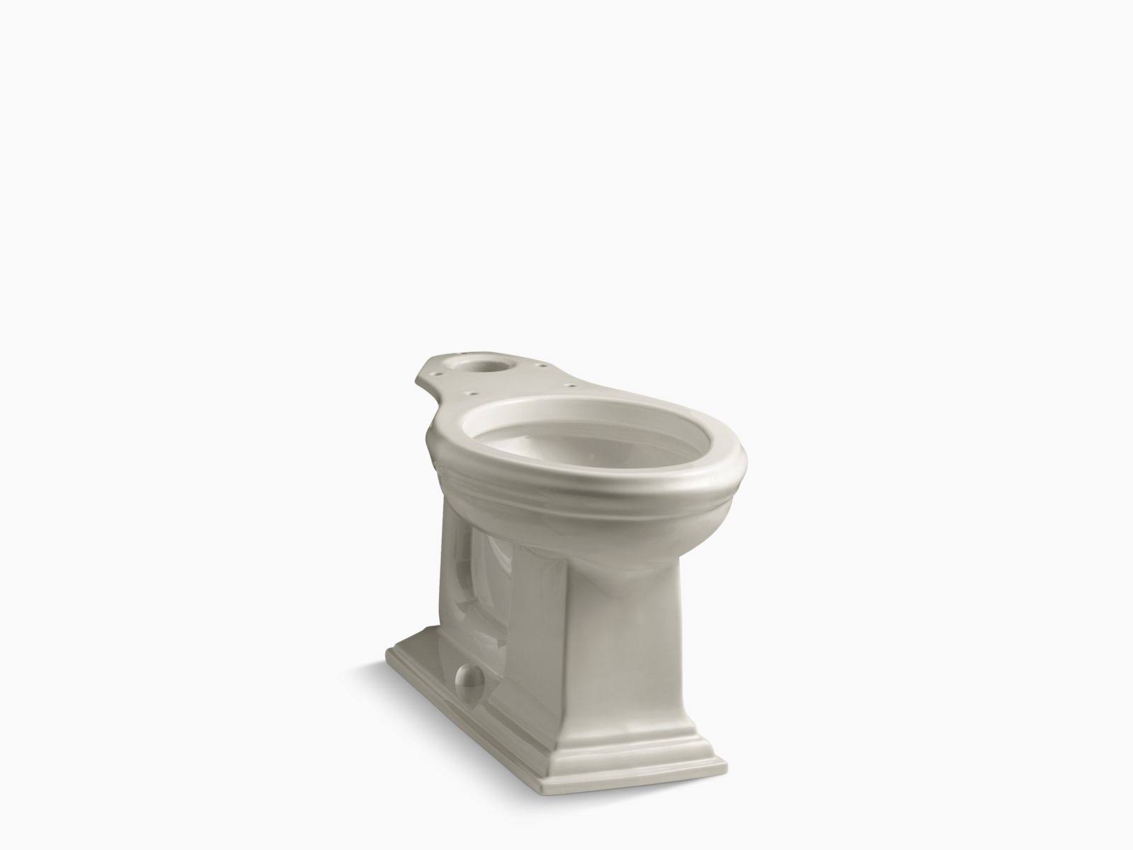 KOHLER K-4380-G9 Memoirs Comfort Height Elongated Toilet Bowl, Sandbar