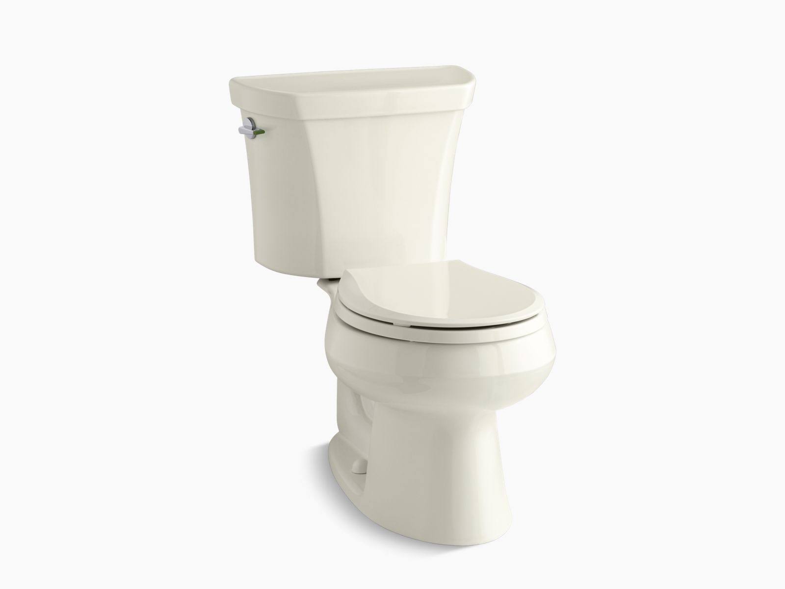 Kohler K-3987 Wellworth Dual Flush Two-Piece Round-Front Toilet with Class Five Biscuit 3987-96