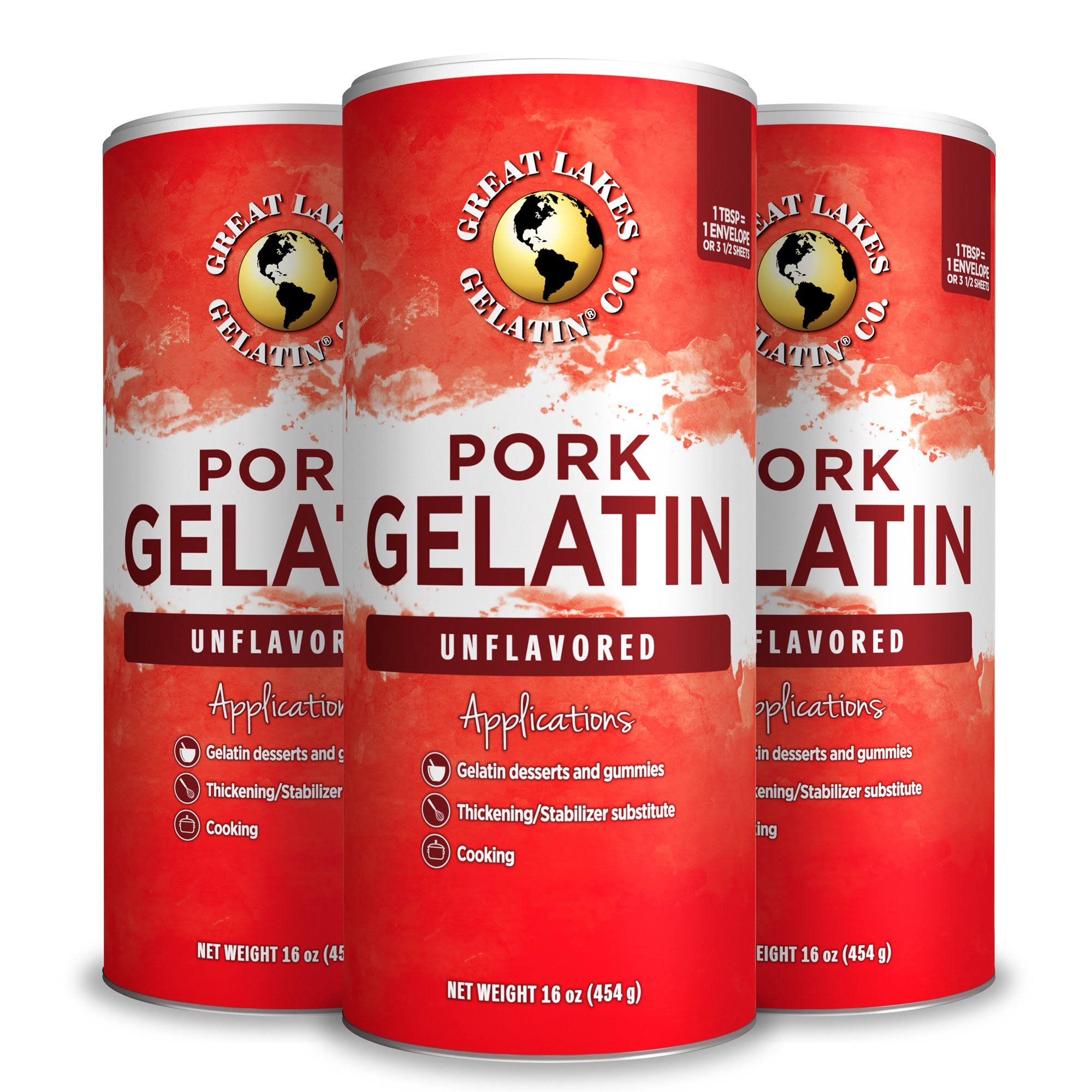 Unflavored Pork Gelatin Powder | Great Lakes Gelatin 3 Pack