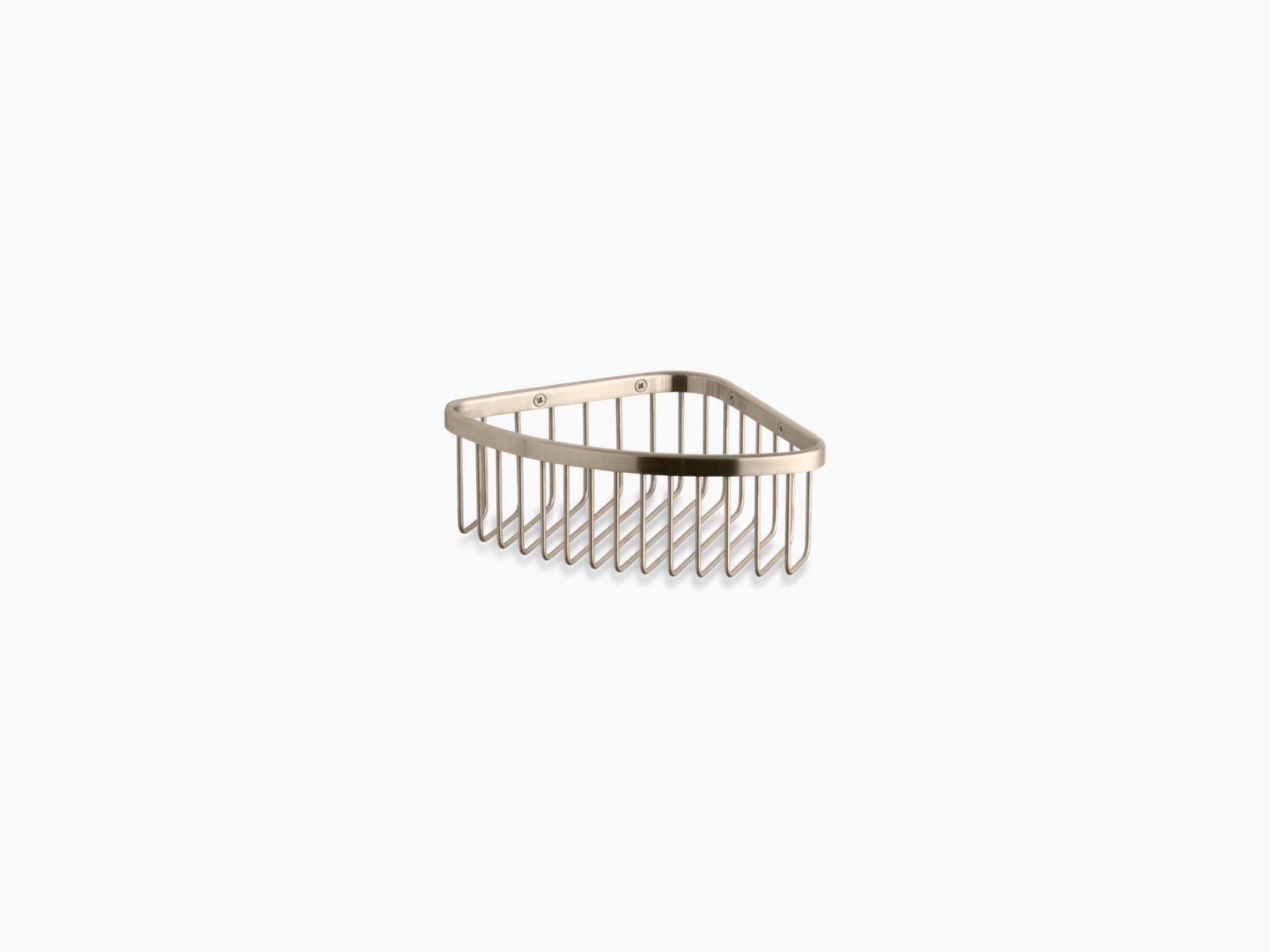 KOHLER K-1896-BV Medium Shower Basket, Vibrant Brushed Bronze