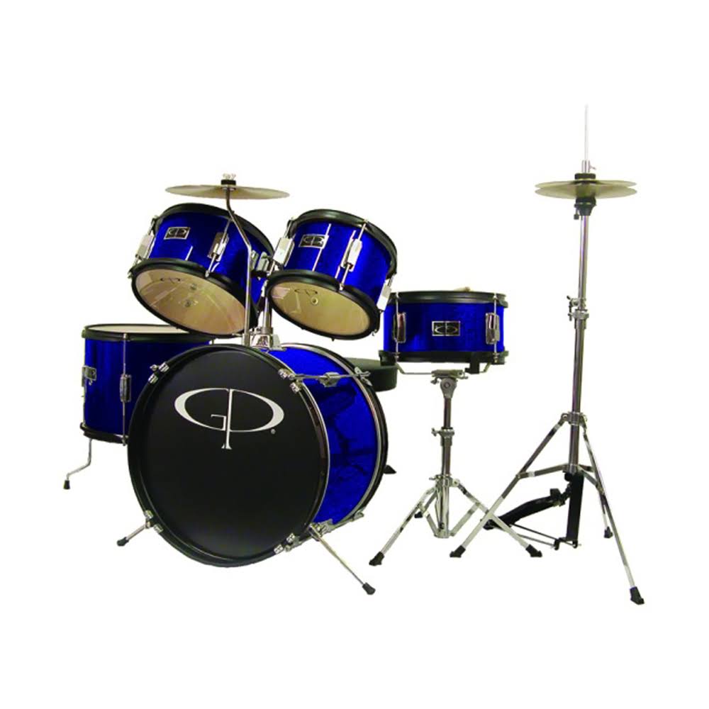 GP Percussion GP55BL 5 Piece Junior Drum Kit - Blue