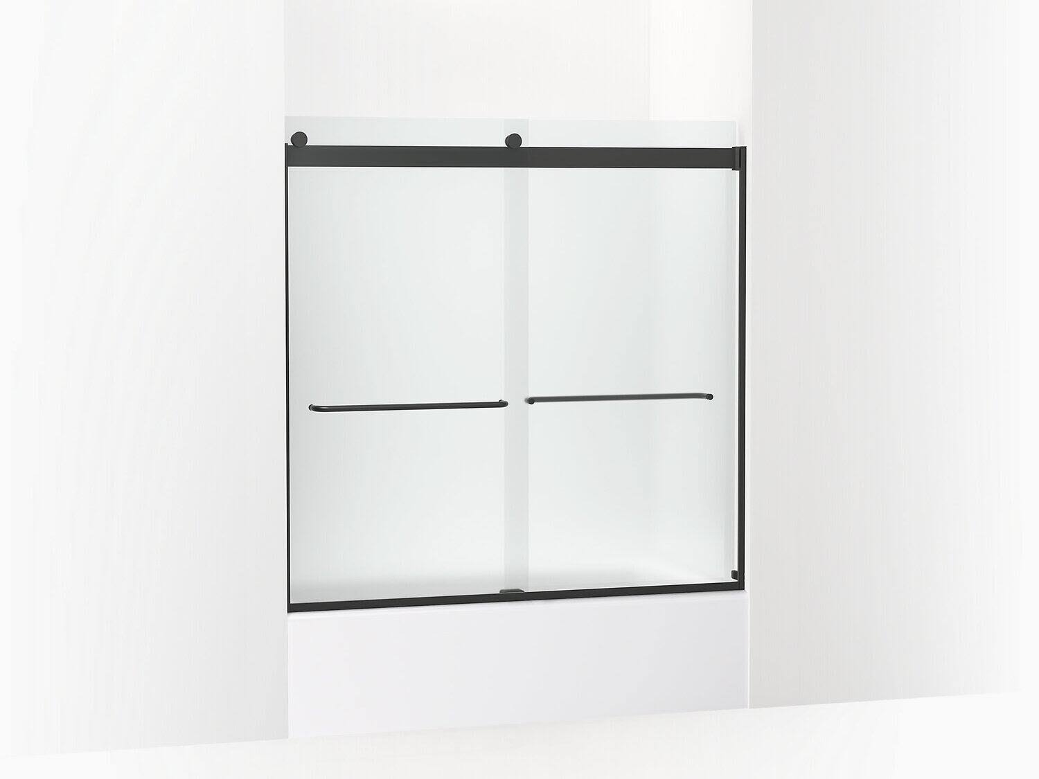 Levity Sliding Bath DOOR, 59-3/4x22 H x 56-5/8 - 59-5/8x22 W, with 1/4x22 Thick Frosted Glass