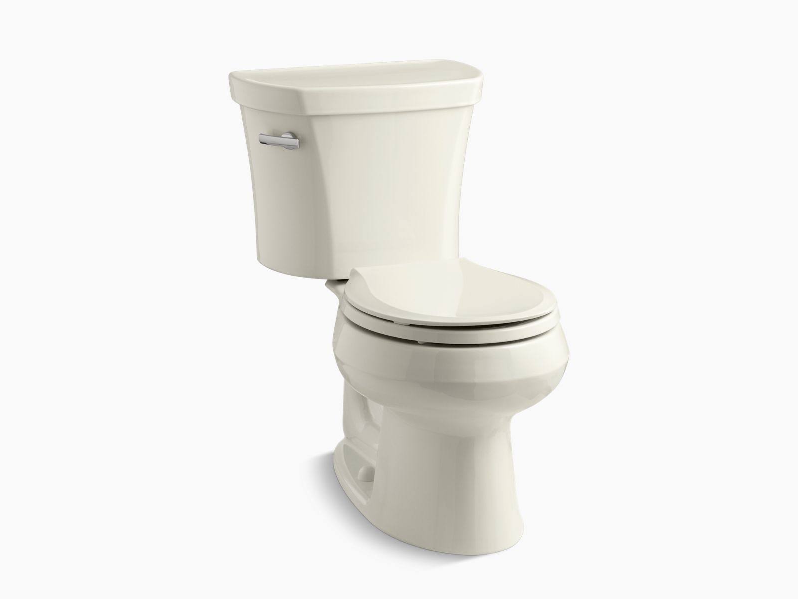 Kohler K-3947 Wellworth 1.28 GPF Two-Piece Round Toilet Biscuit