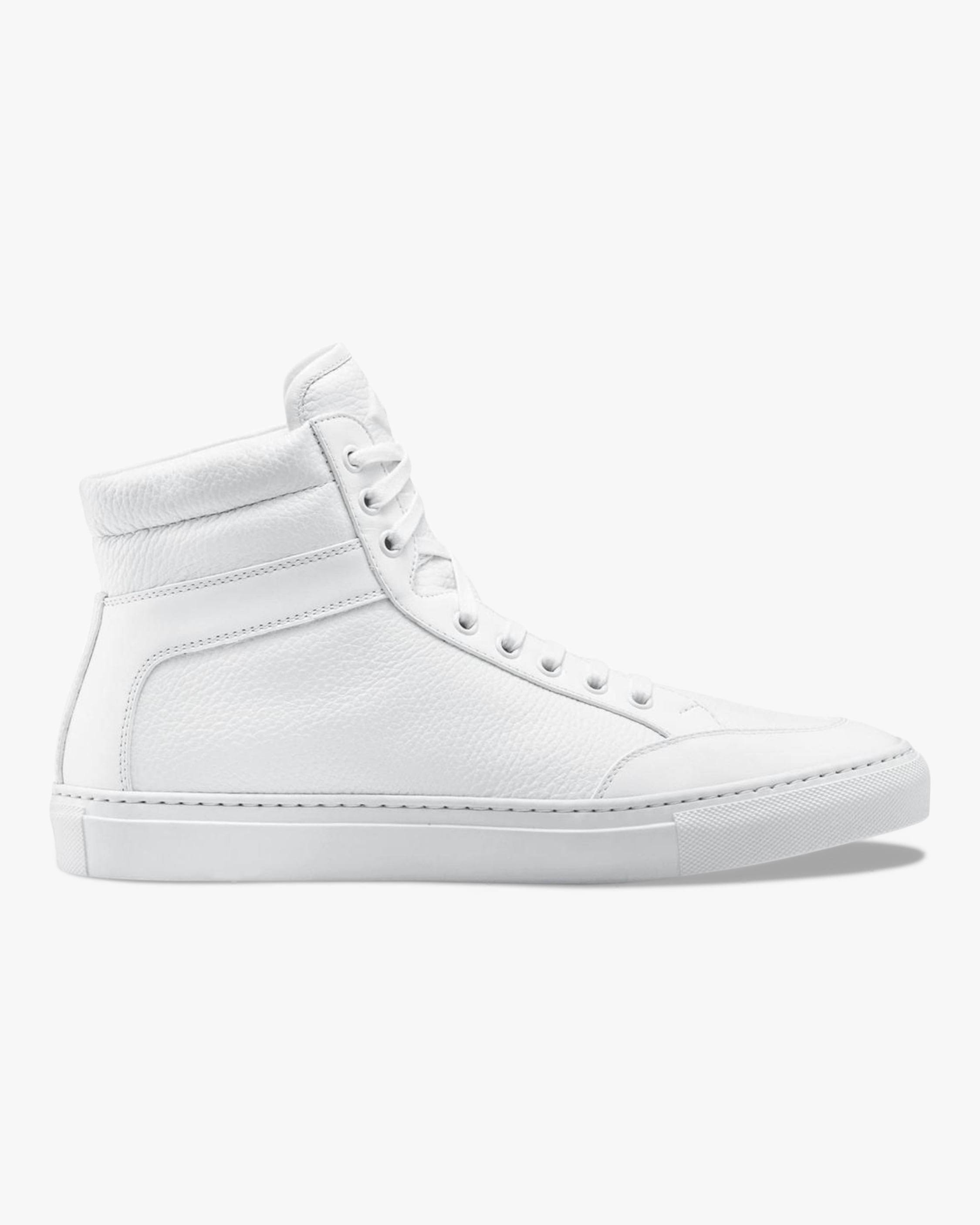 KOIO Primo Triple White Hi-top Sneaker - White - High-Top Sneakers