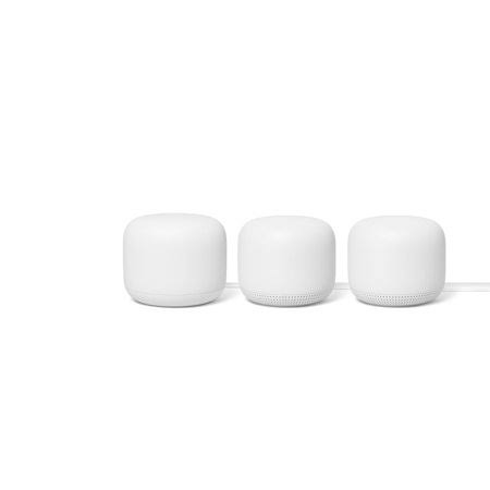 Refurbished Google GA00823-US Nest AC2200 Dual Band Mesh Wi-Fi, 3-Pack