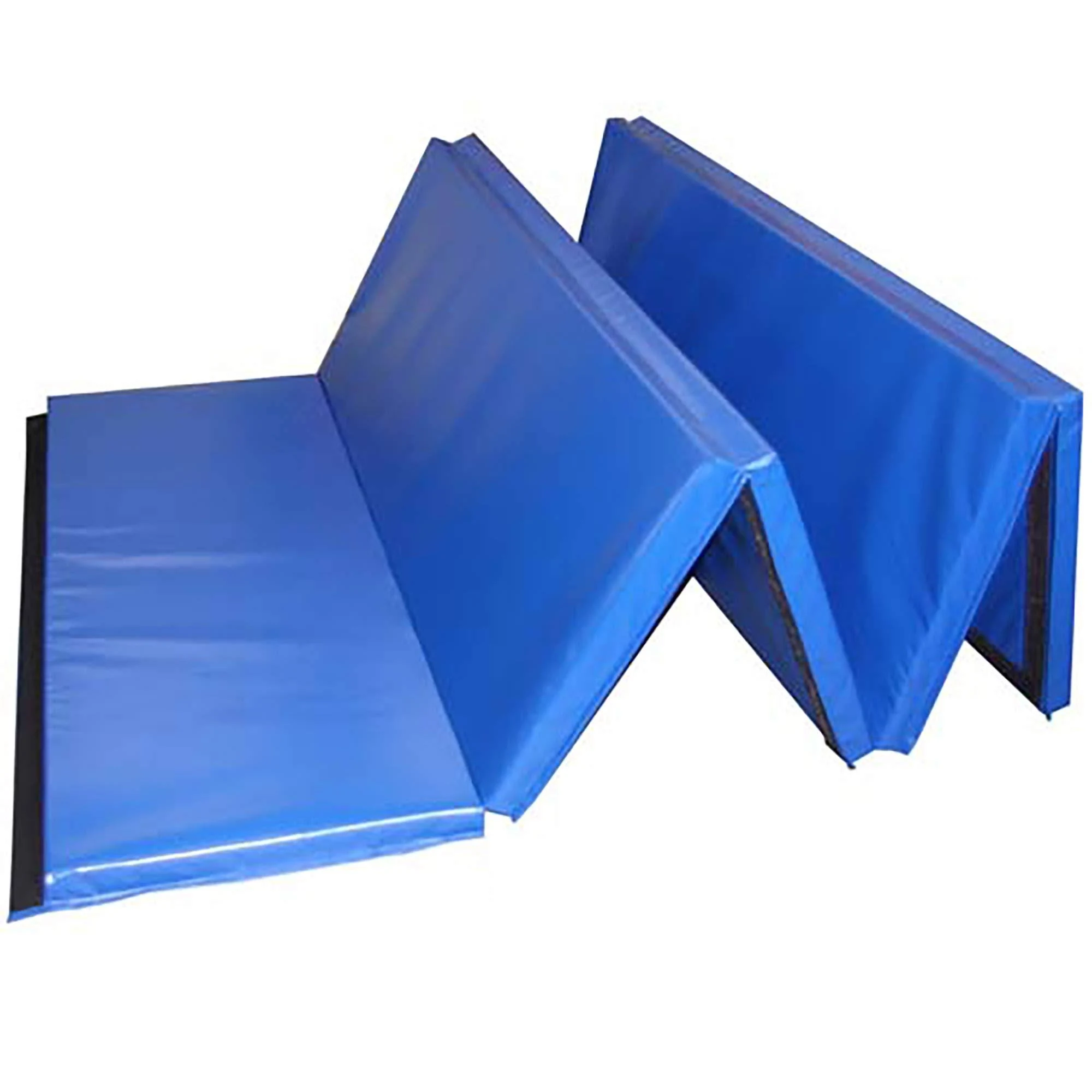 Greatmats Folding Mats for Gymnastics, Cheerleading, Tumbling, Home Exercise, Home Wrestling, Martial Arts Mats Blue 5x10 ft x 2