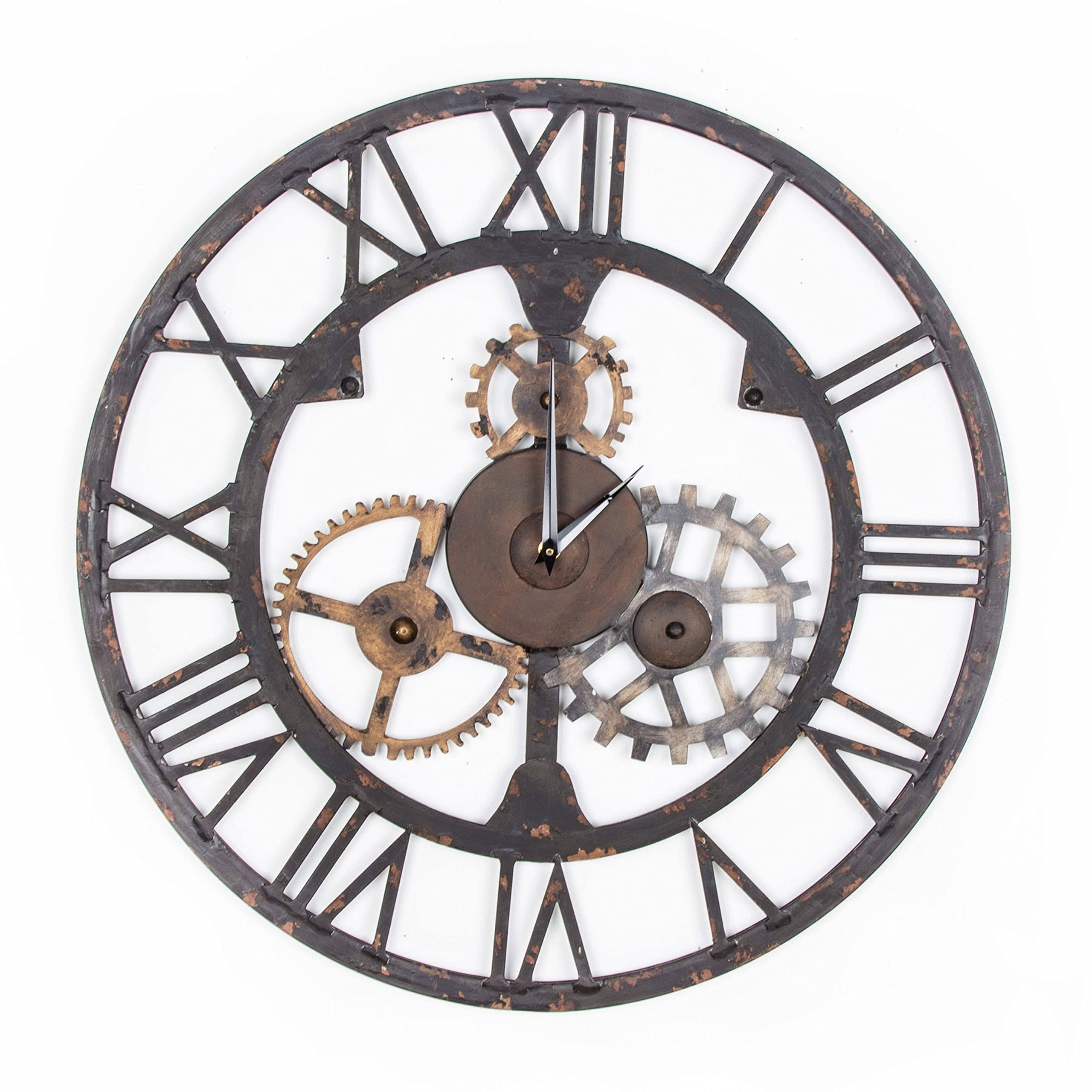 Graham u0026 Brown Cogsworth 23x22 Wall Clock