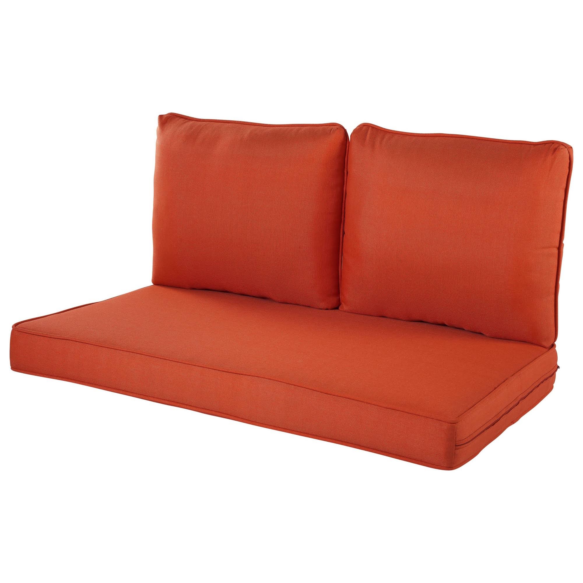Rolston 3PC Outdoor Replacement Loveseat Sofa Cushion Set Coral - Haven Way