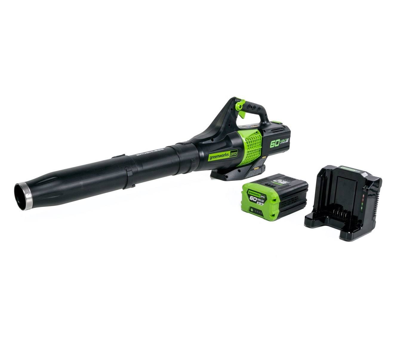 Greenworks Pro 60-Volt Max Lithium Ion 540-CFM Brushless Cordless Electric Leaf Blower