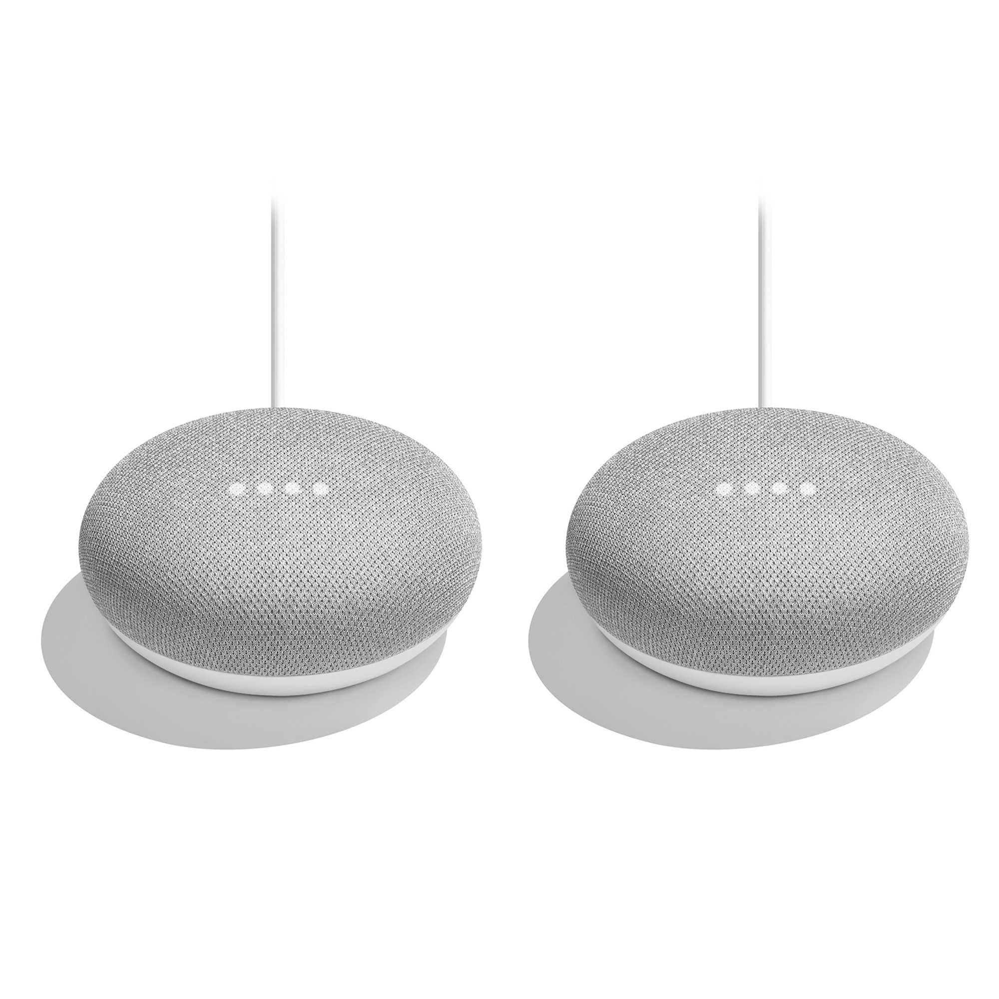 Google - Home Mini - Chalk (Pack-2)