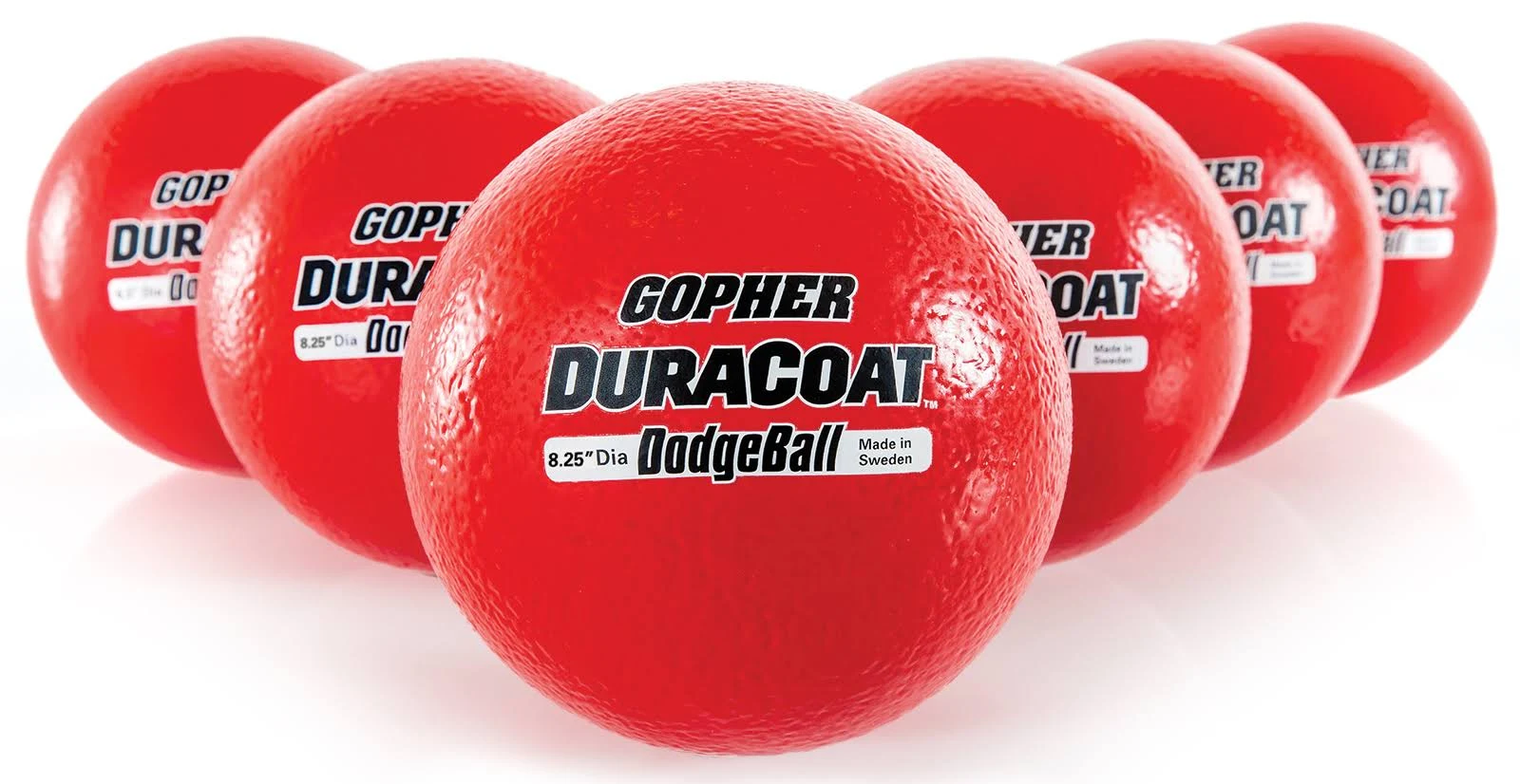 Gopher Duracoat Foam Dodgeballs - Red 8.25x22 Diameter
