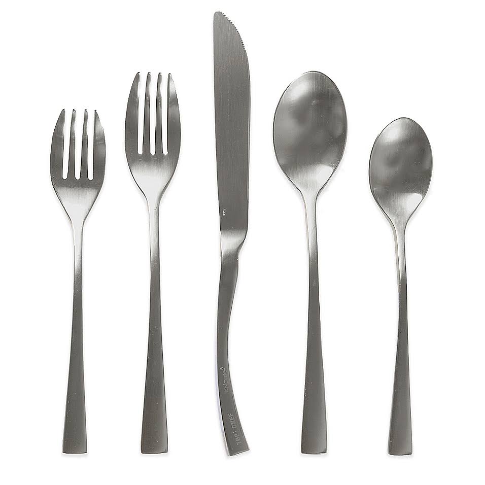 Knork Curve Matte 20-Piece Flatware Set