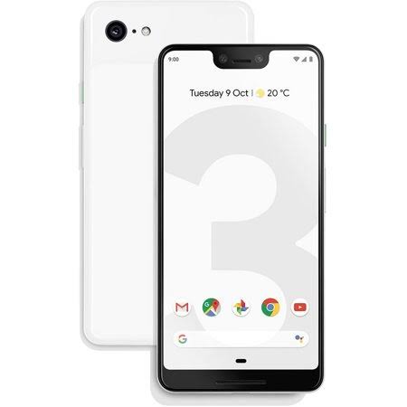 Google Pixel 3, Fully Unlocked | White, 128 GB, 5.5 in Screen | Grade B- | G013a, Size: 5.73 in x 2.69 in x 0.31 in