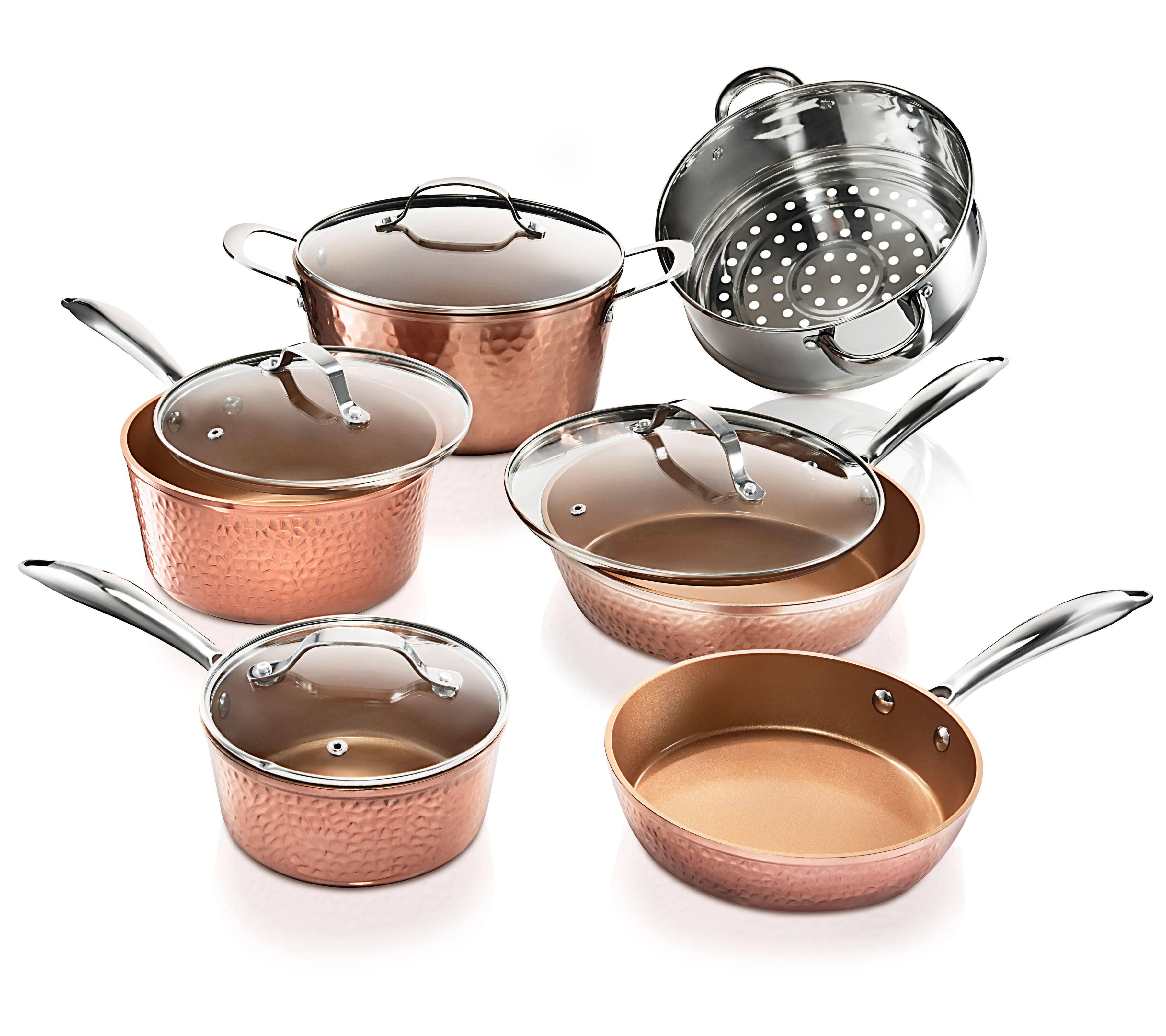 Gotham Steel - 10-Piece Cookware Set - Copper