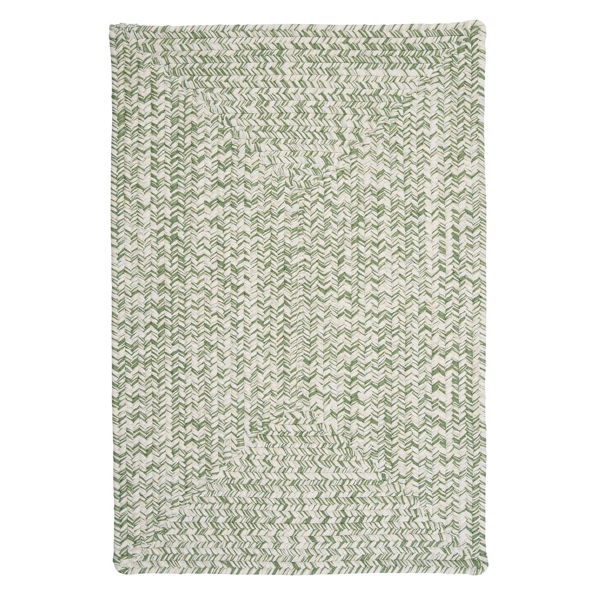 Ocean&s Edge Braided Outdoor Rug - 2& x 3& - Grass Green