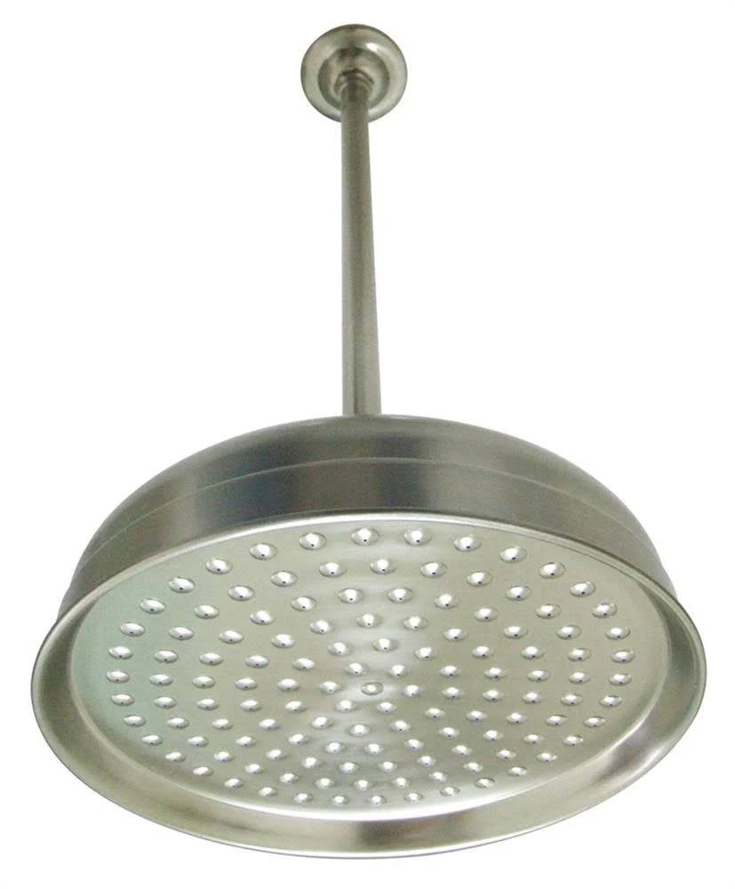 Kingston Brass K225K28 10x22 Shower Head u0026 17x22 Ceiling Support Combo - Satin Nickel