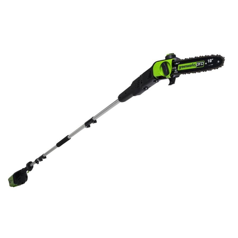 Greenworks Pro PS60L210 60-Volt Lithium Ion 10-In Cordless Electric Pole Saw