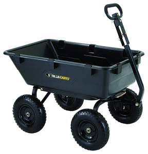 Gorilla Carts Gor6ps Heavy Duty Poly Yard Dump Cart