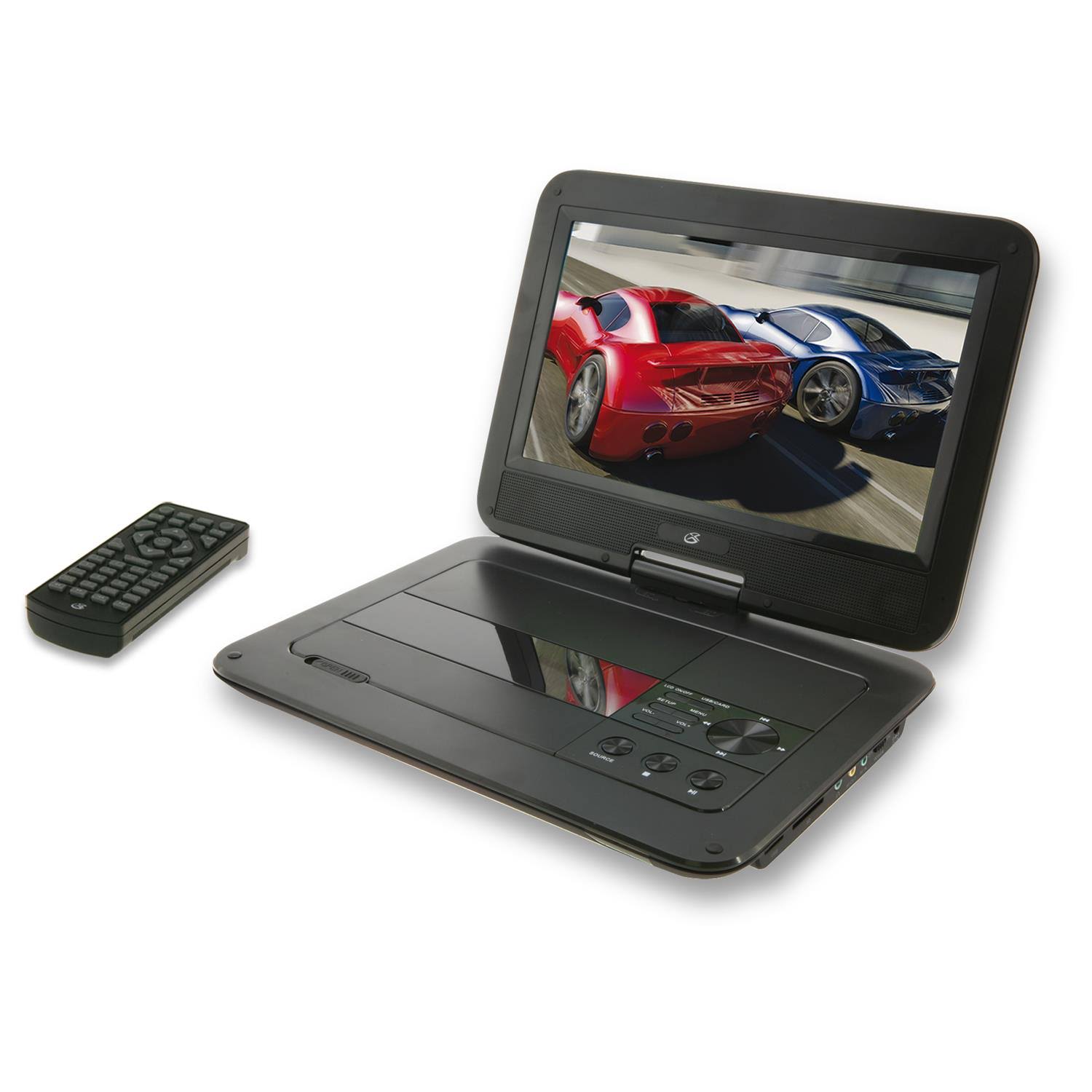 GPX PD1053B Portable 9x22 DVD-CD Player