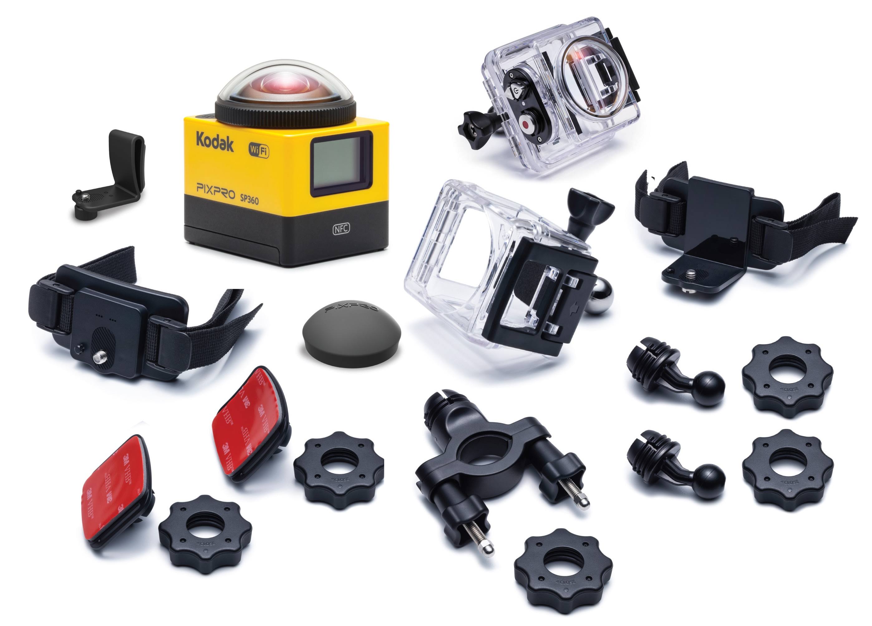 Kodak PixPro SP360 16.36 MP Action Camera - 1080p - Yellow