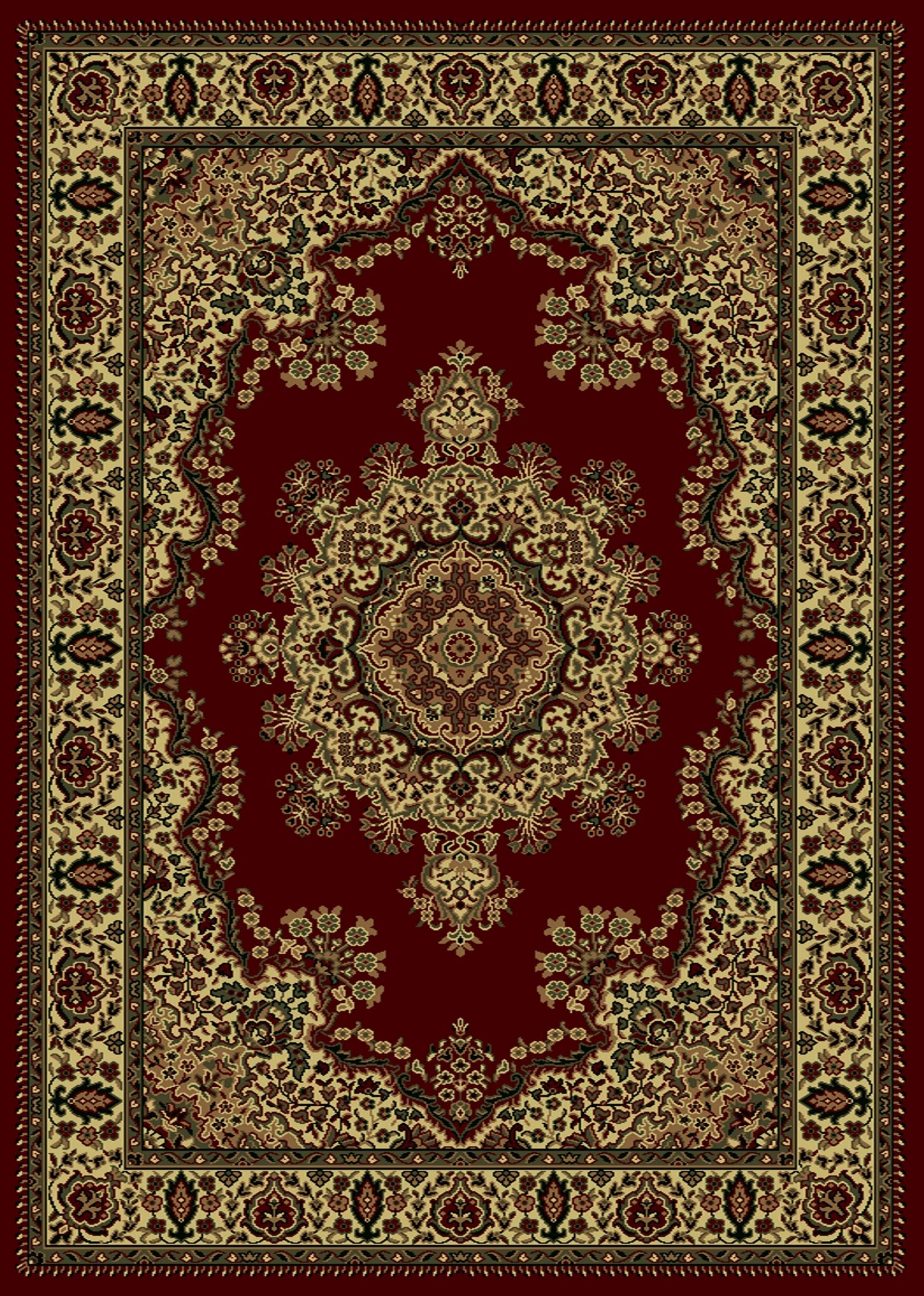 Radici Castello 1191 Burgundy Area Rug