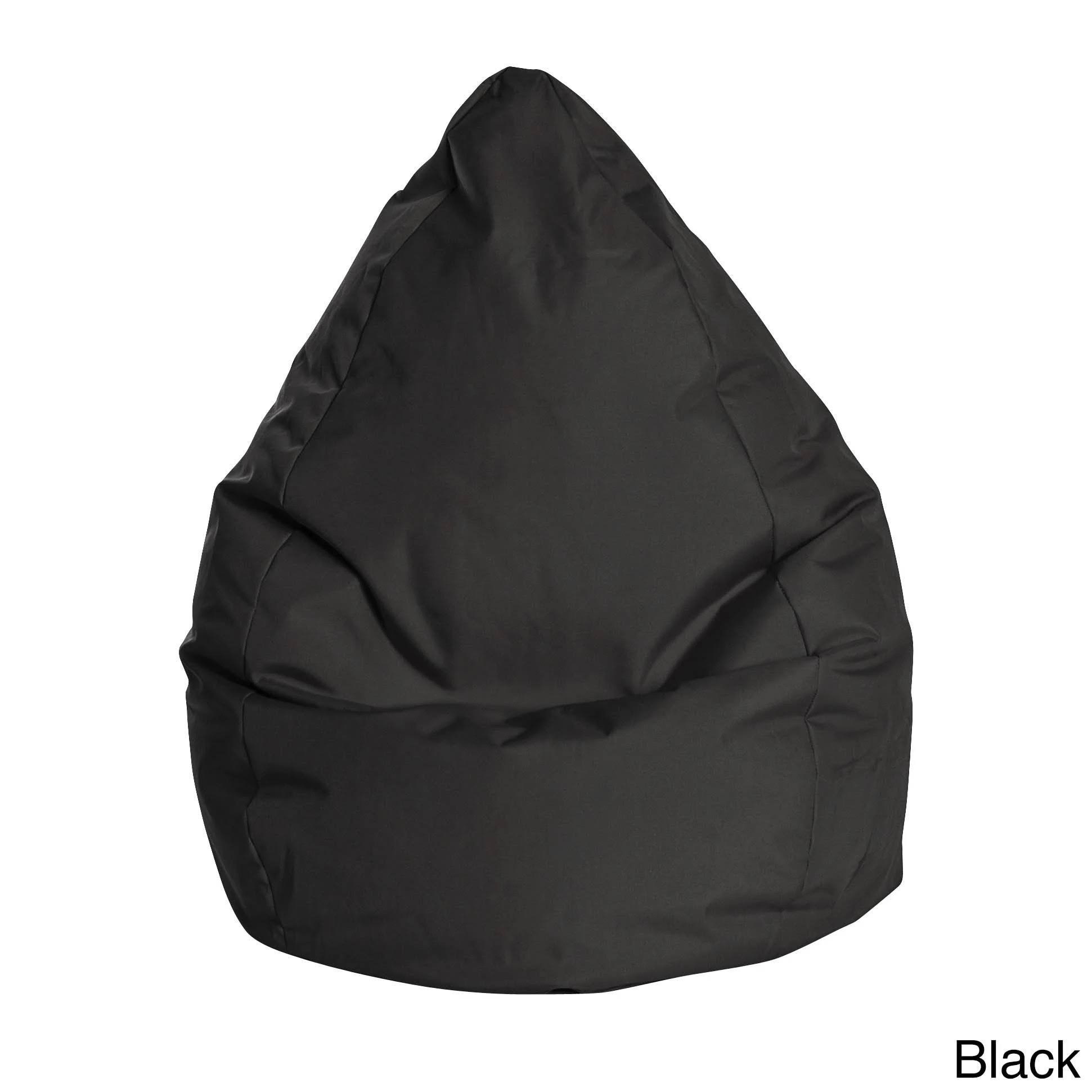 SittingPoint Brava Bean Bag Chair Upholstery: Black