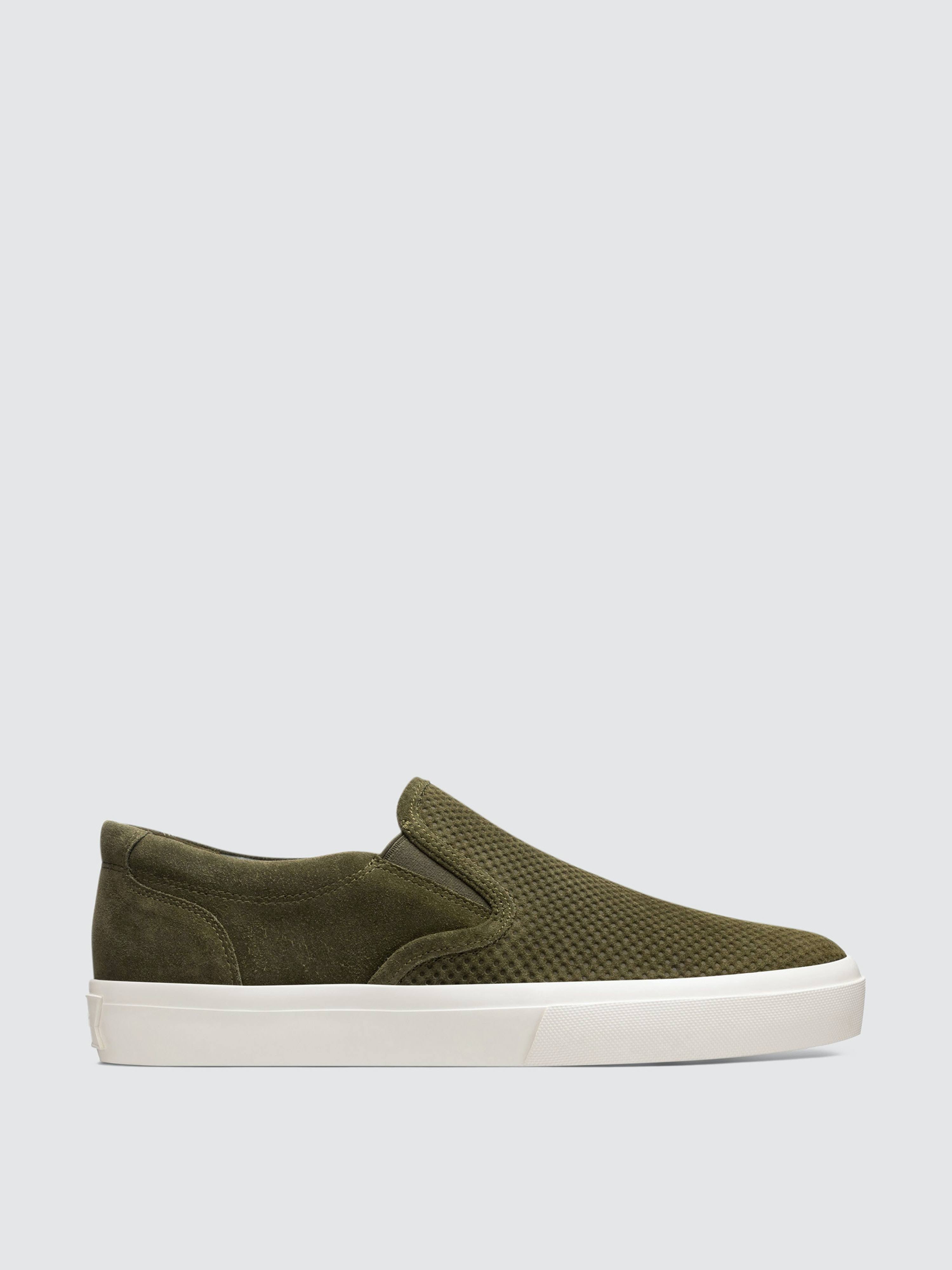 Greats The Wooster Suede Sneaker (Green)