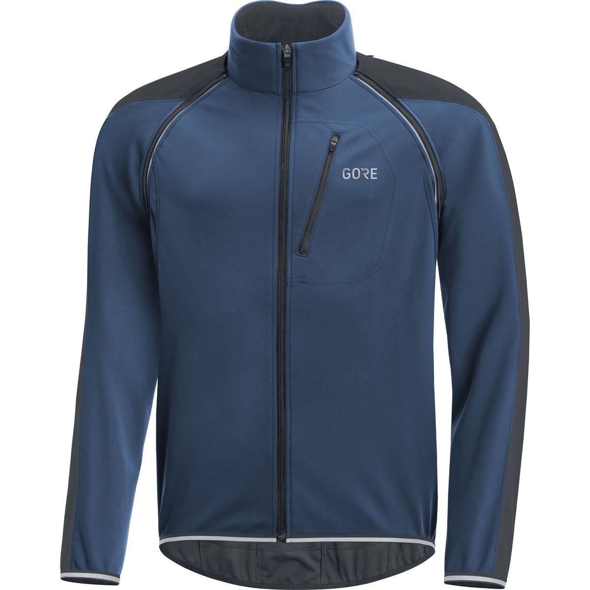 Gore Wear C3 Windstopper Phantom Zip Off Jacket - XL - Deep Water Blue-Black