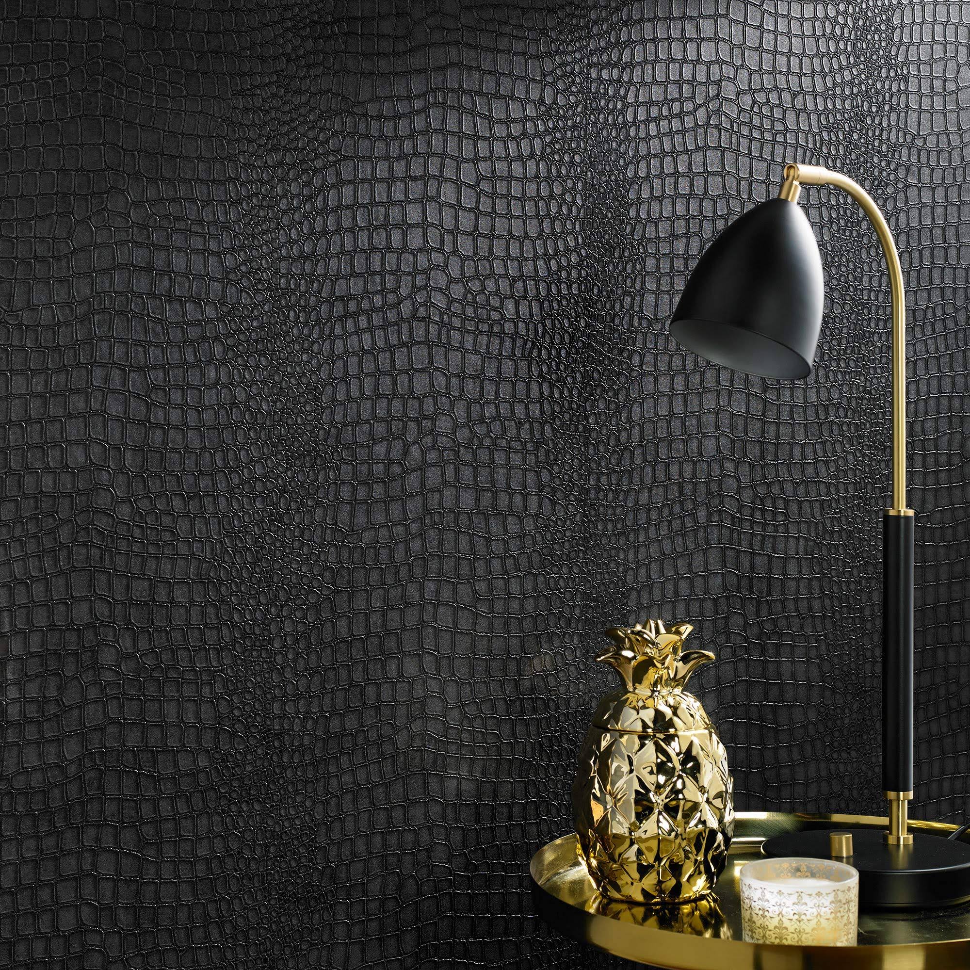 Graham u0026 Brown Crocodile Black Wallpaper