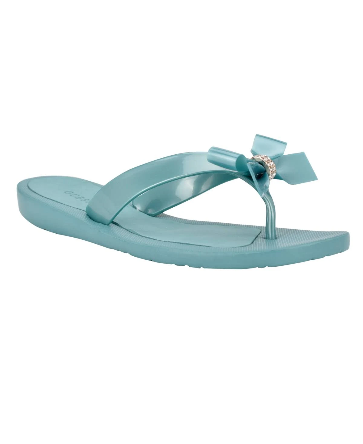 Women&s Guess Tutu Flip Flop - Light Blue - Size 7