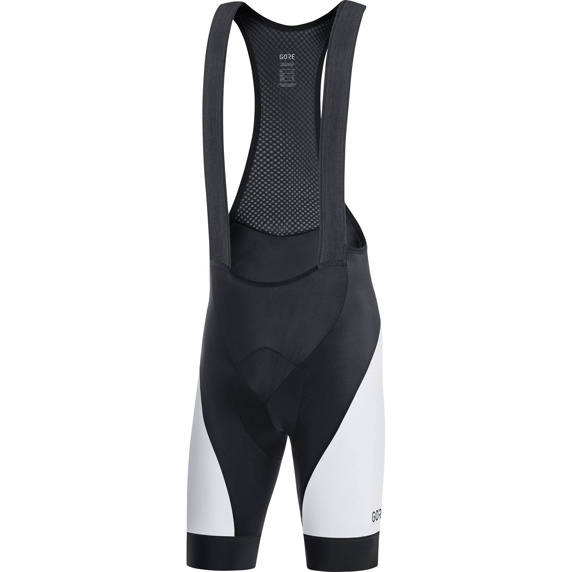 Gore Wear C3 Bib Shorts+ - M - Black-White
