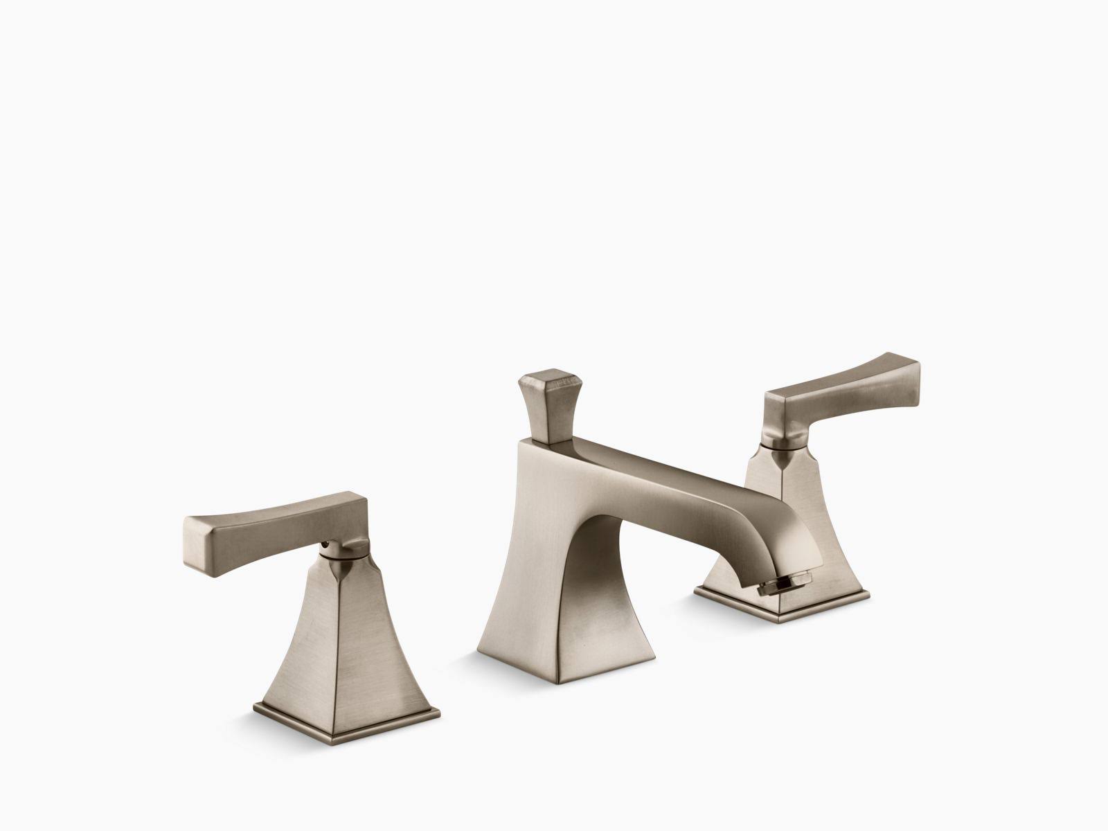 Kohler K-454-4V-BV Memoirs Brushed Bronze Widespread Bathroom Faucet