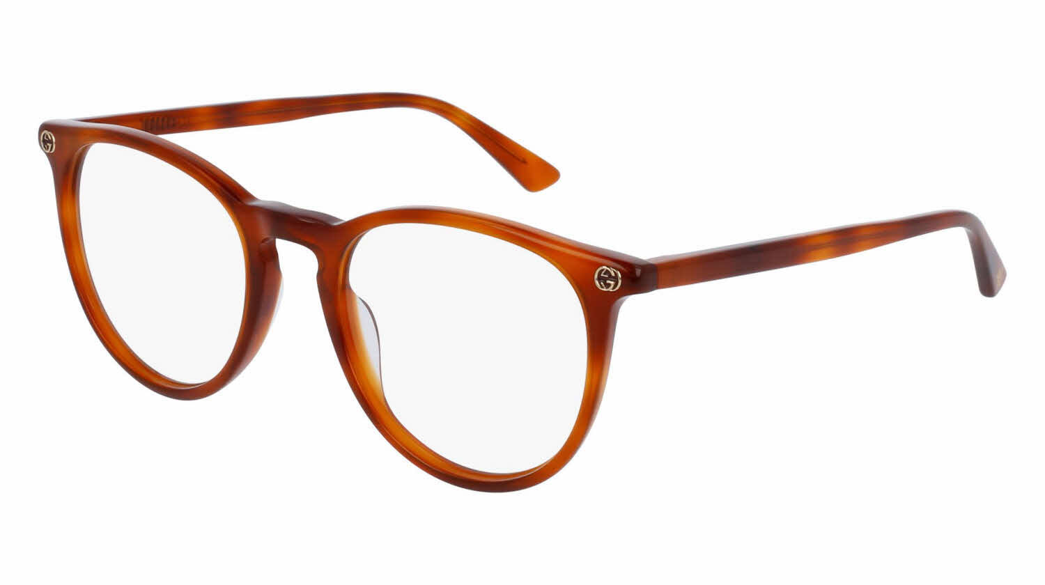 Gucci GG0027O 003 Havana Round Eyeglasses