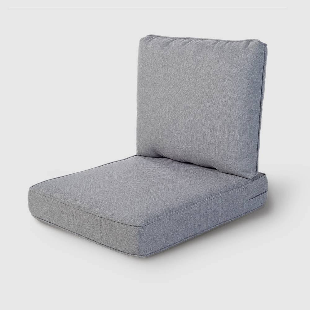 Rolston 2pc Outdoor Replacement Chair Cushion Set Medium Gray - Haven Way
