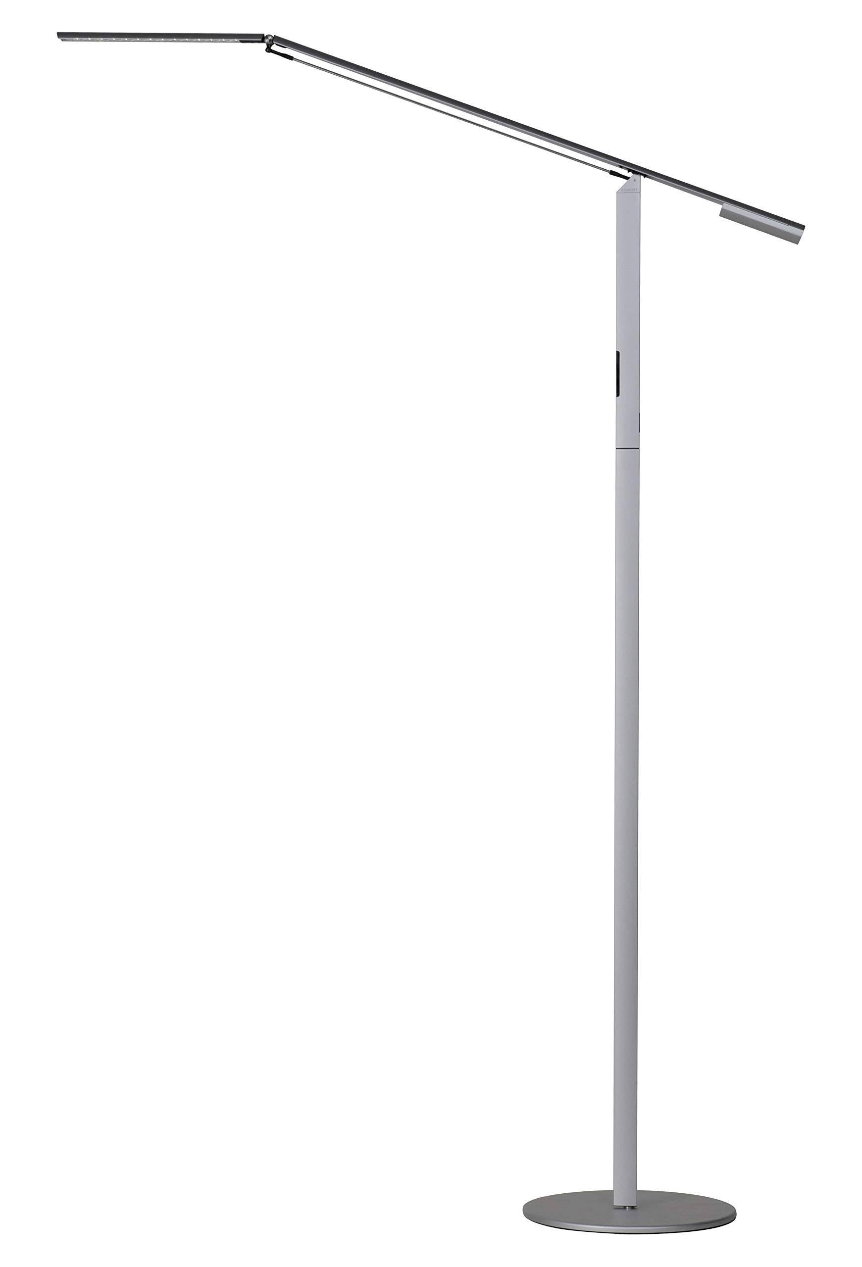 Koncept Equo LED Floor Lamp - Silver - ELX-A-C-SIL-FLR