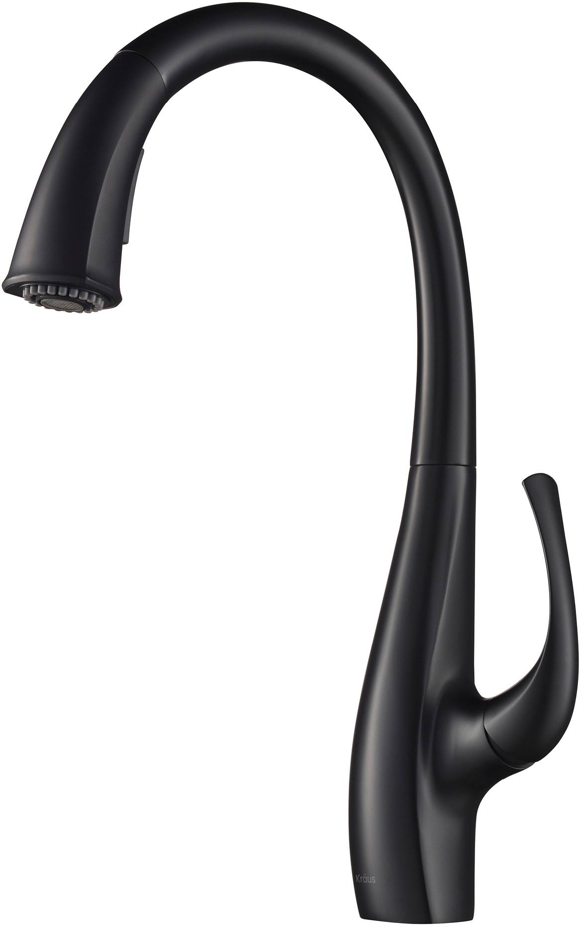 Kraus KPF-1675MB Ansel Matte Black Dual Function Pull-Down Kitchen Faucet