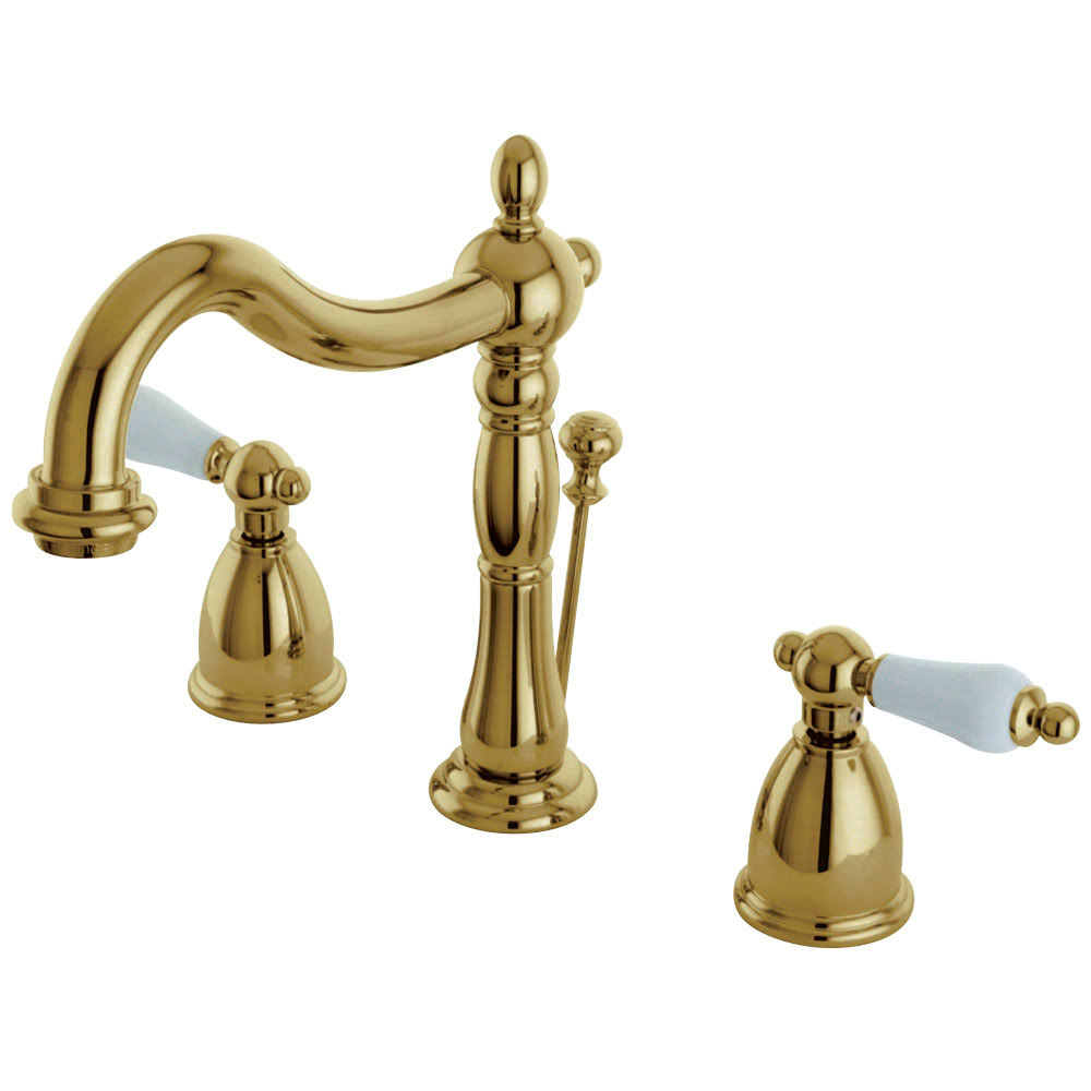 Kingston Brass Kb1972pl 8x22 Widespread Bathroom Faucet, Polished Brass