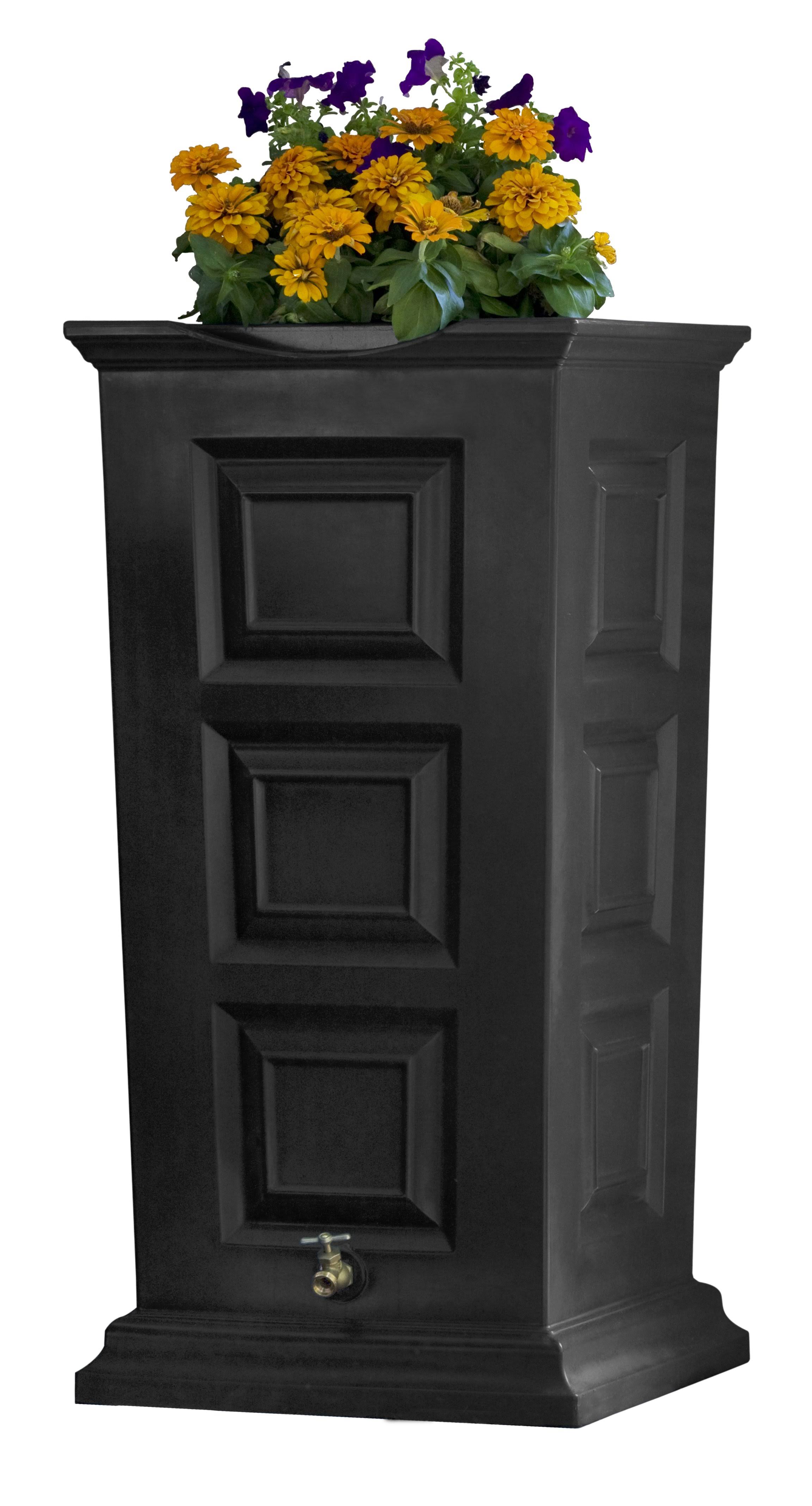 Savannah 55 Gallon Rain Saver Black Good Ideas