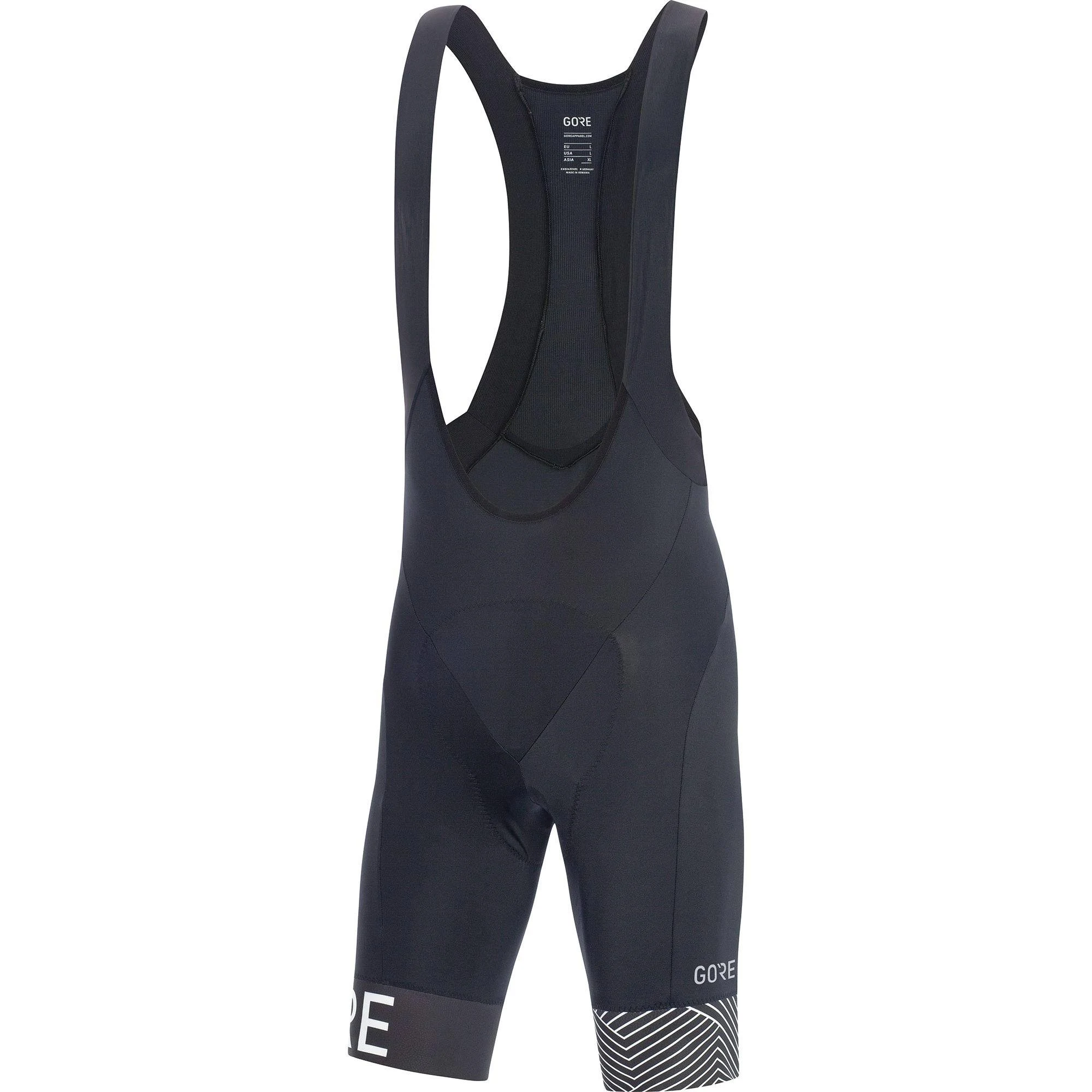 Gore Wear C5 Optiline Bib Shorts+ - Black-White