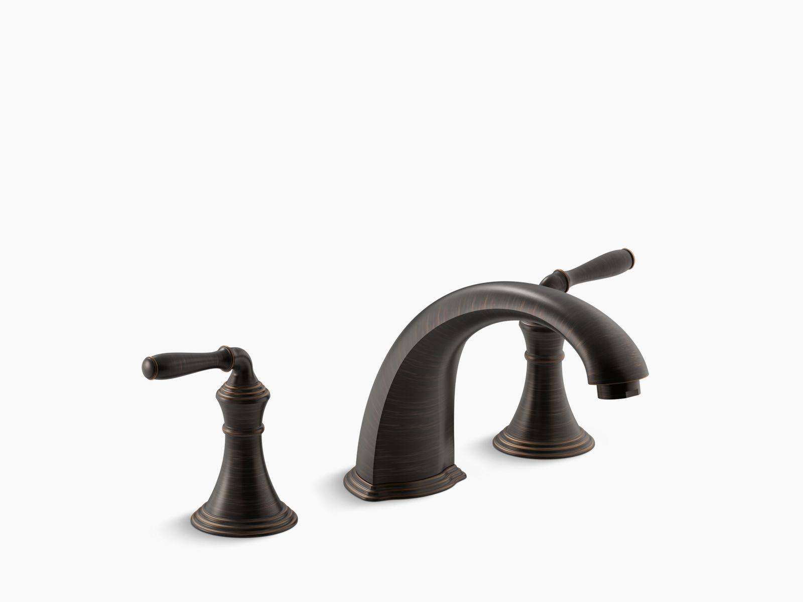 Kohler K-T398-4-2BZ Devonshire Deck/Rim Mount High-Flow Bath Faucet TRIM, Oil Rubbed Bronze