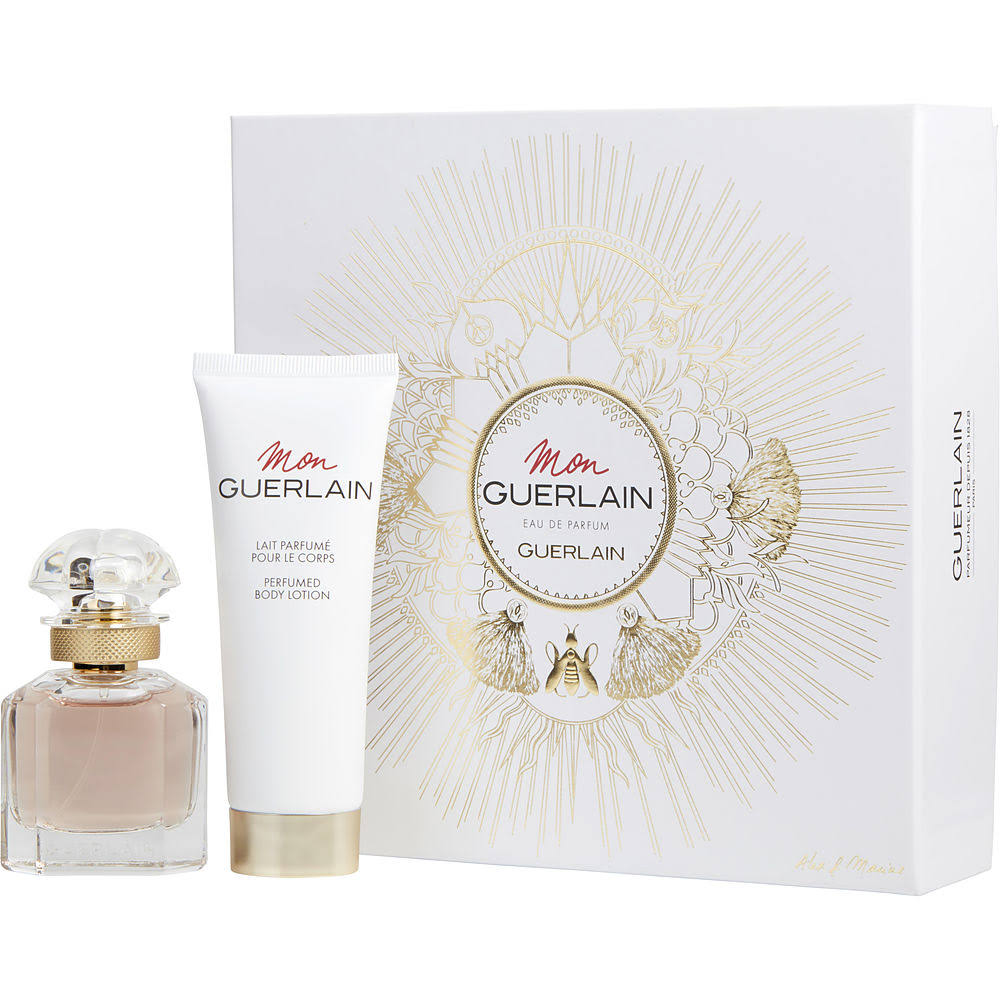Mon Guerlain Eau De Parfum Spray 1 oz u0026 Body Lotion 2.5 oz