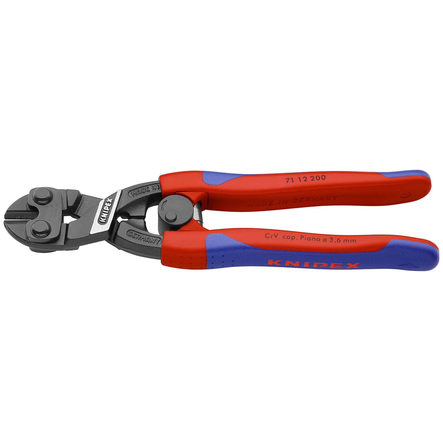 Knipex 71 12 200 Comfort Grip High Leverage Cobolt Cutters with Spring