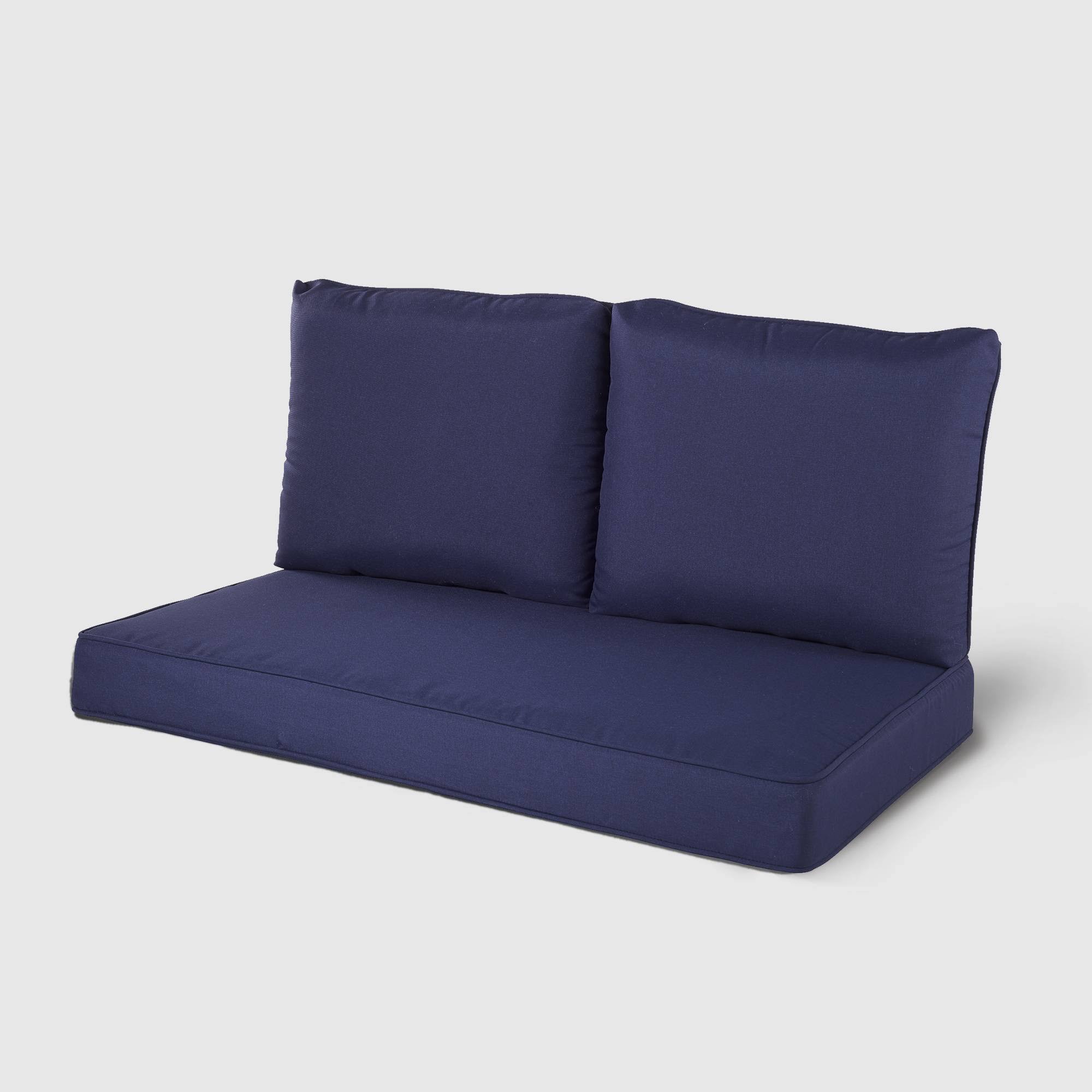 Rolston Navy Blue 3PC Loveseat Cushion