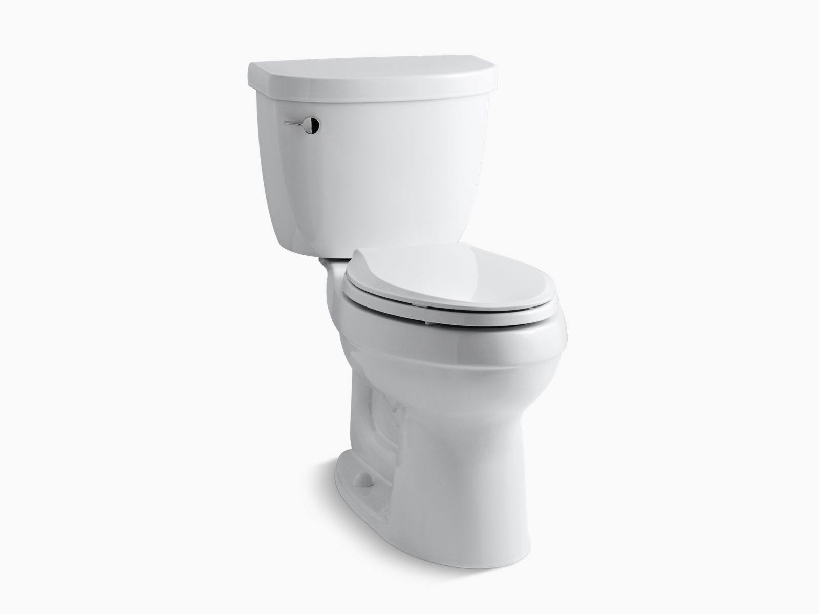 Kohler K-3589-0 White Cimarron Comfort Height 2 Piece Elongated 1.6 GPF Toilet