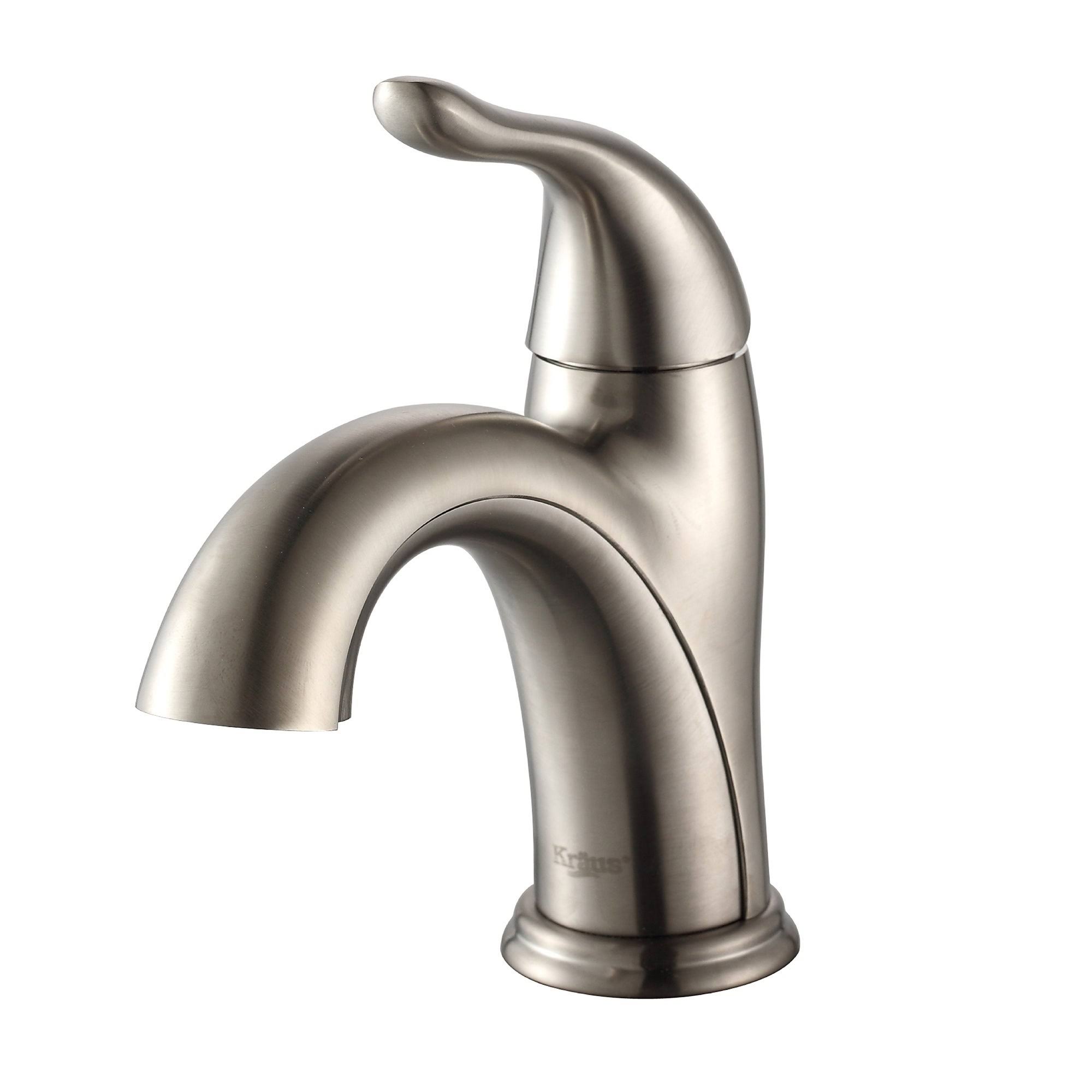 Kraus Arcus Single Hole Bathroom Faucet - Satin Nickel FUS-1011SN